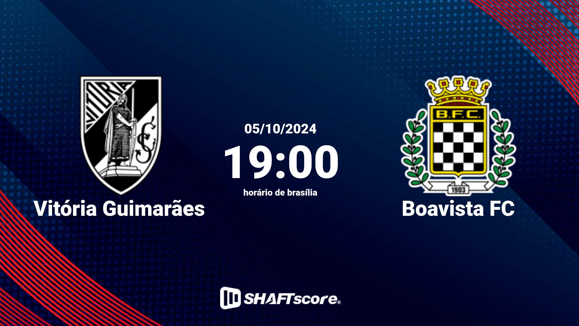 Estatísticas do jogo Vitória Guimarães vs Boavista FC 05.10 19:00