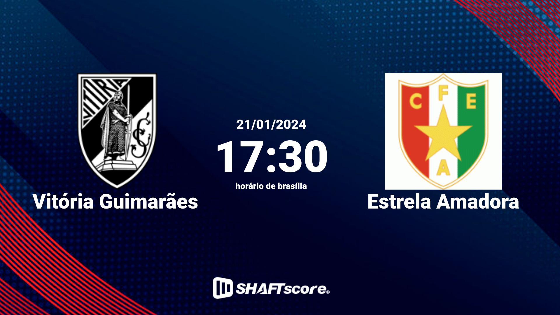 Estatísticas do jogo Vitória Guimarães vs Estrela Amadora 21.01 17:30