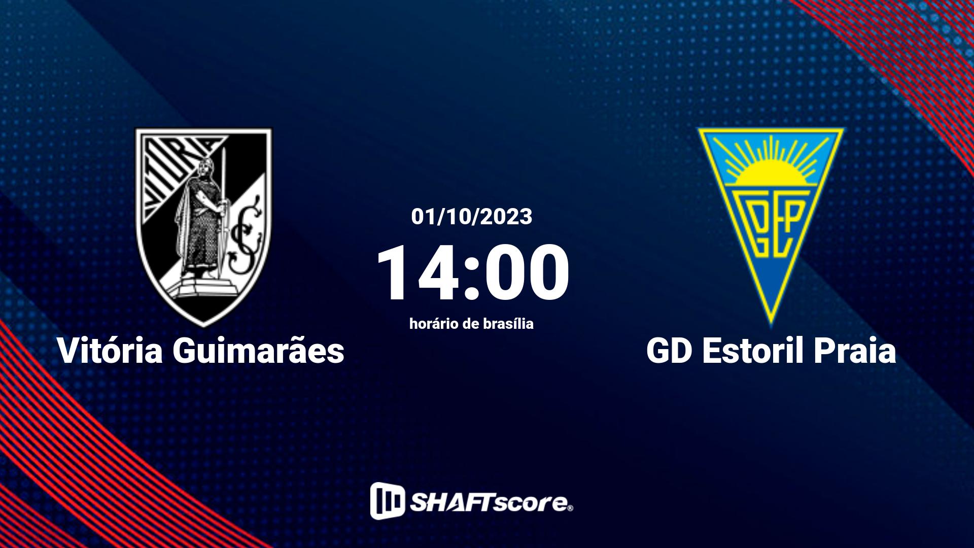 Estatísticas do jogo Vitória Guimarães vs GD Estoril Praia 01.10 14:00