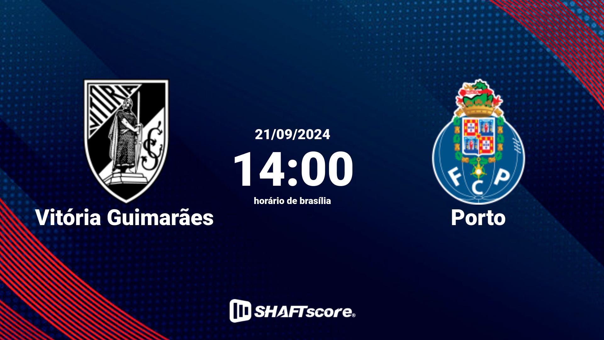 Estatísticas do jogo Vitória Guimarães vs Porto 21.09 14:00