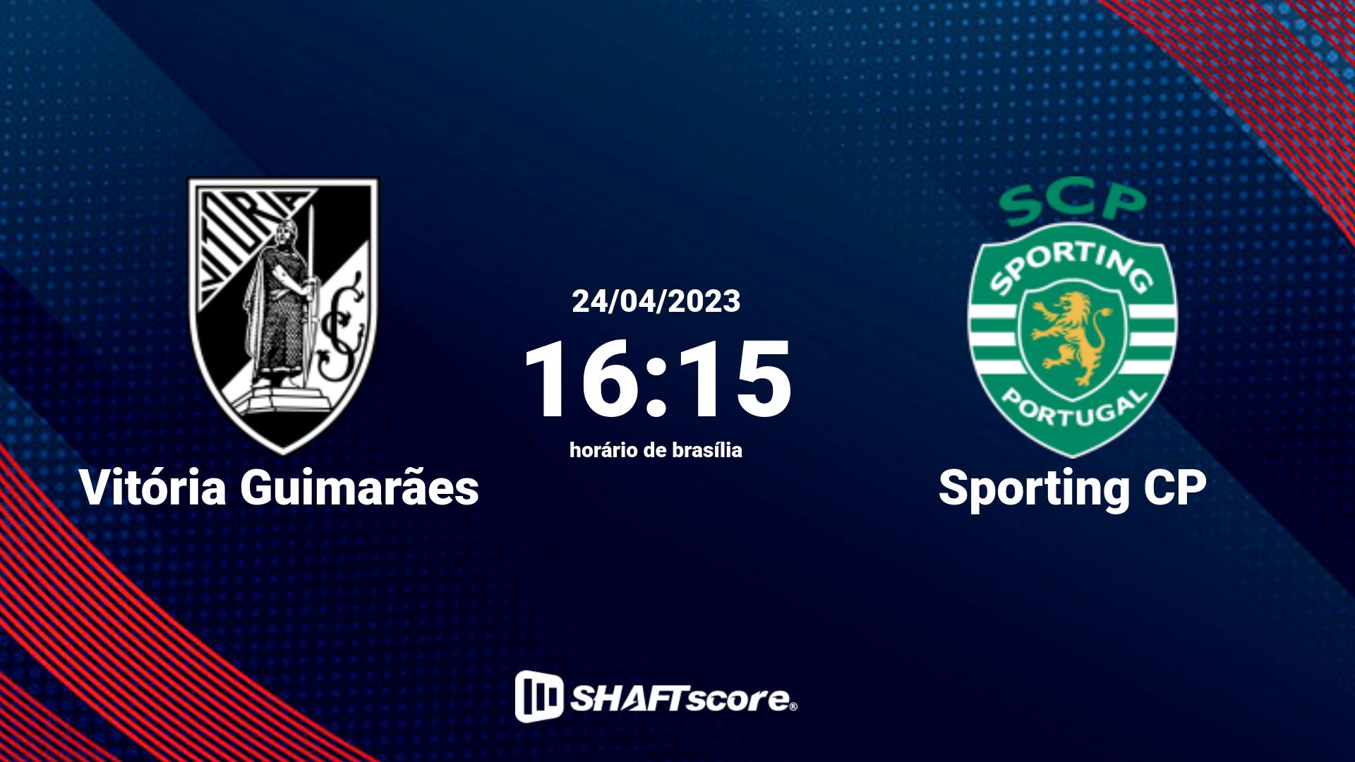 Estatísticas do jogo Vitória Guimarães vs Sporting CP 24.04 16:15