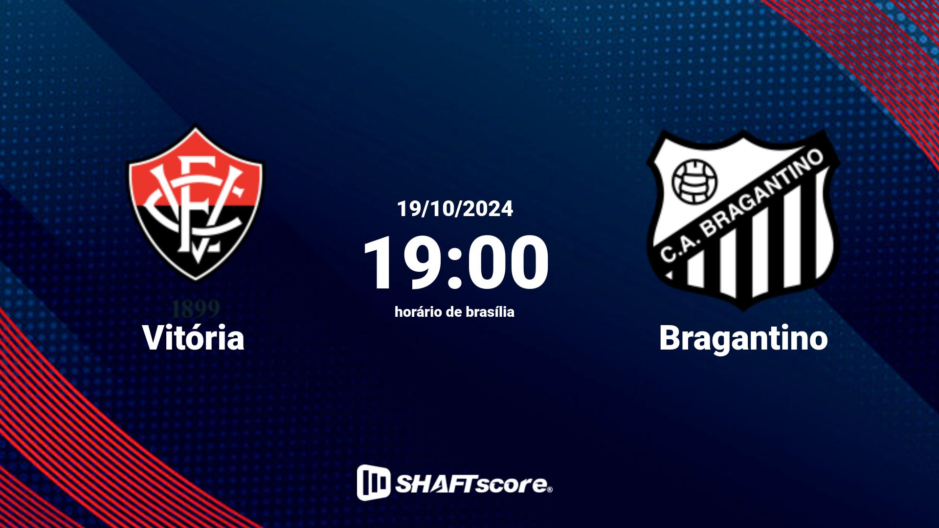 Estatísticas do jogo Vitória vs Bragantino 19.10 19:00