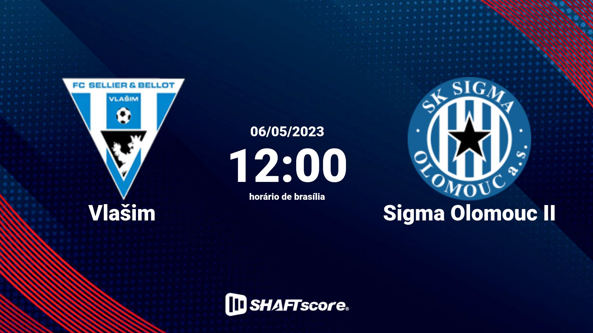 Estatísticas do jogo Vlašim vs Sigma Olomouc II 06.05 12:00