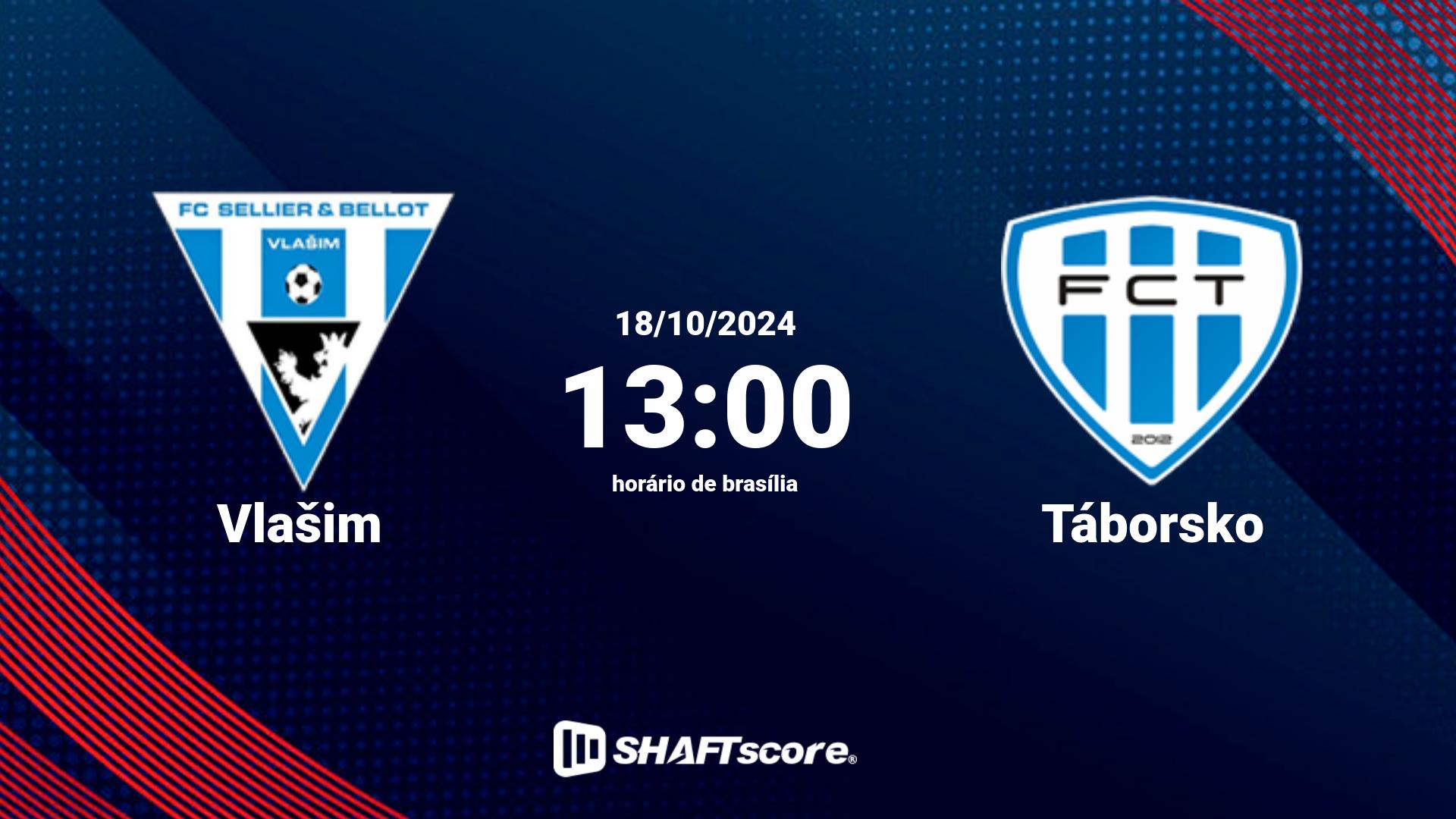 Estatísticas do jogo Vlašim vs Táborsko 18.10 13:00