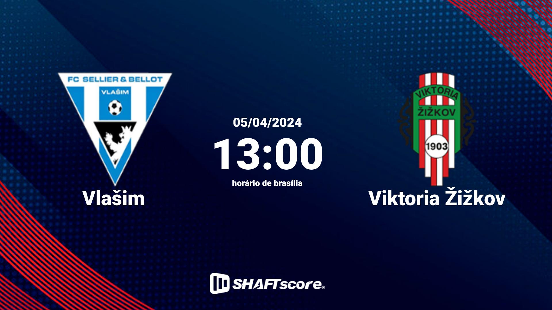 Estatísticas do jogo Vlašim vs Viktoria Žižkov 05.04 13:00