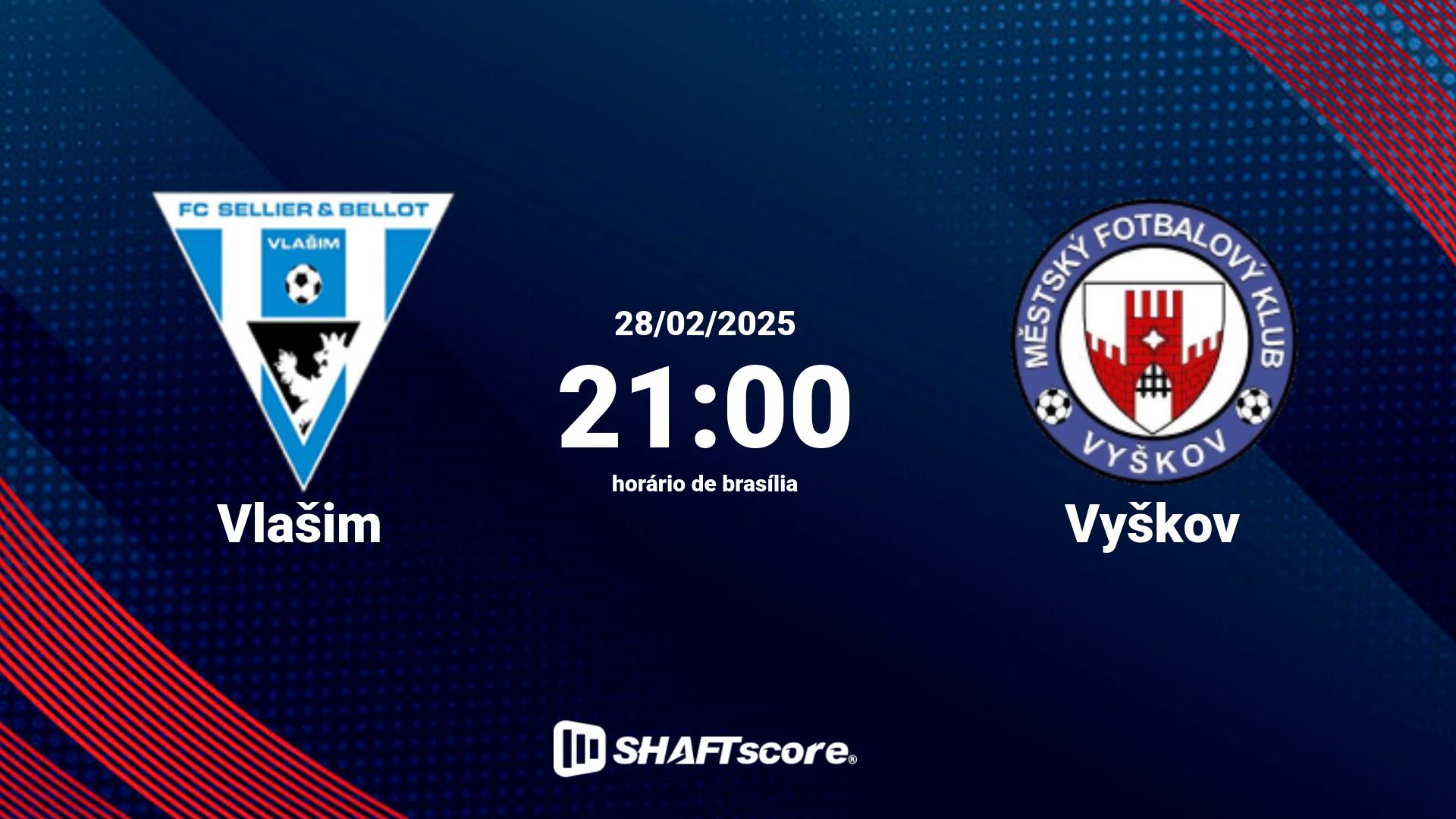 Estatísticas do jogo Vlašim vs Vyškov 28.02 21:00