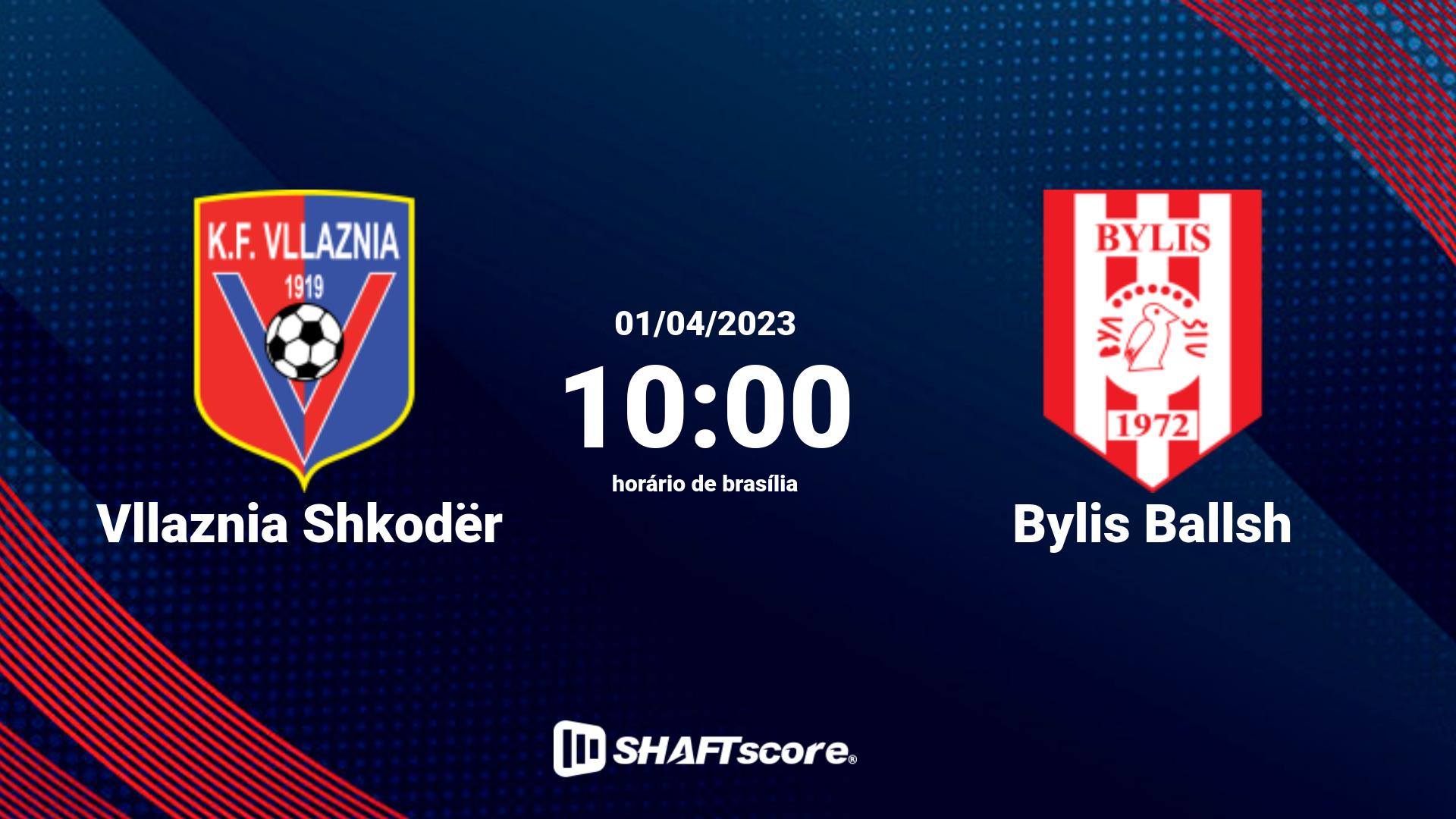 Estatísticas do jogo Vllaznia Shkodër vs Bylis Ballsh 01.04 10:00