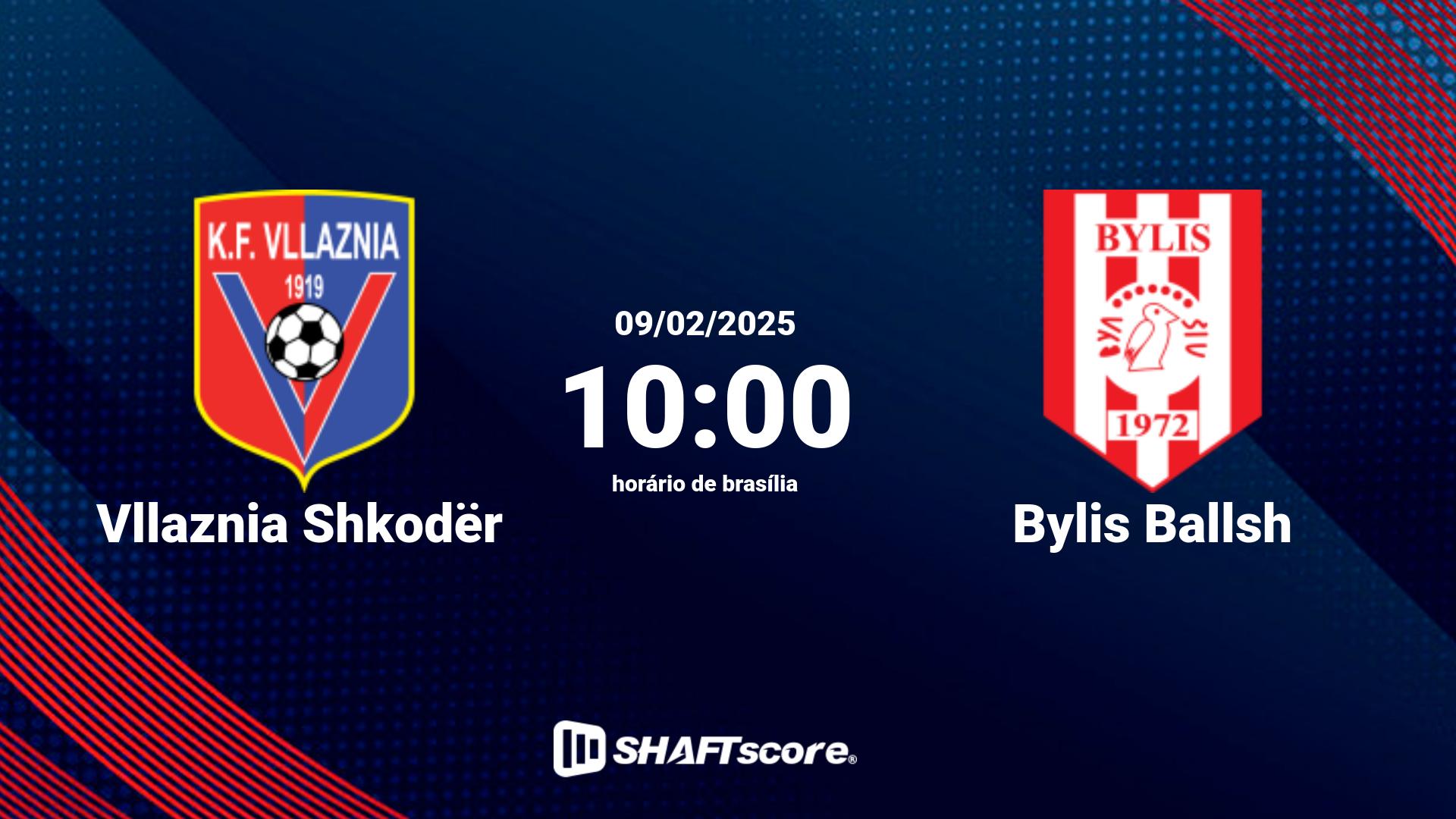 Estatísticas do jogo Vllaznia Shkodër vs Bylis Ballsh 09.02 10:00