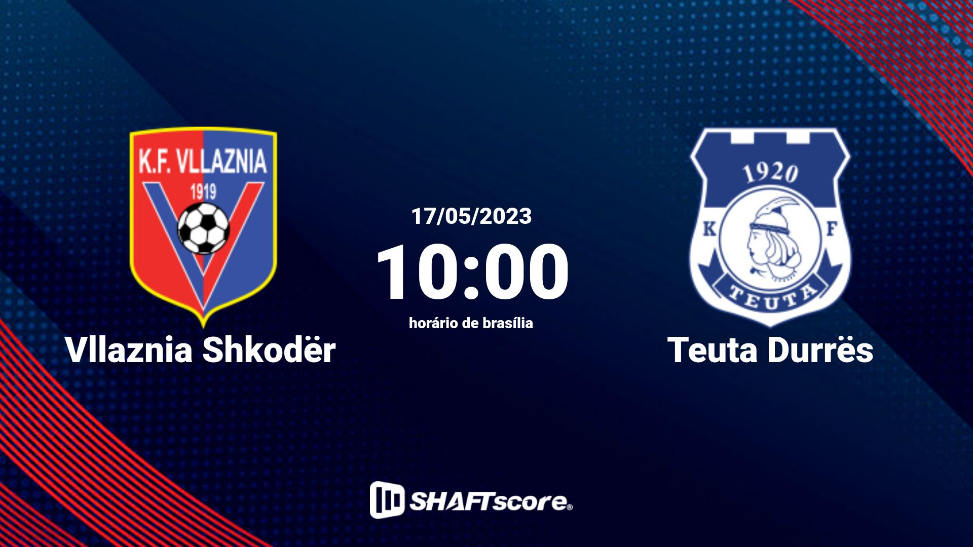 Estatísticas do jogo Vllaznia Shkodër vs Teuta Durrës 17.05 10:00