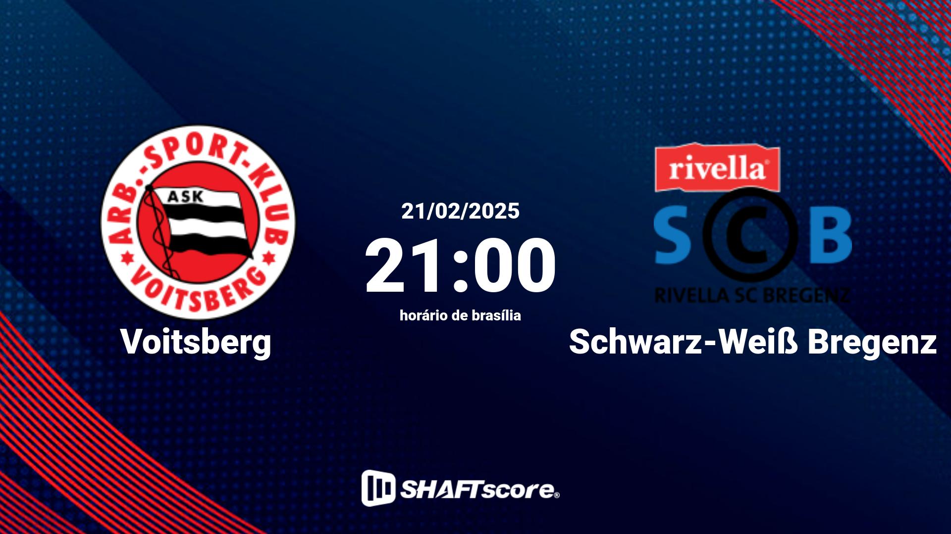 Estatísticas do jogo Voitsberg vs Schwarz-Weiß Bregenz 21.02 21:00