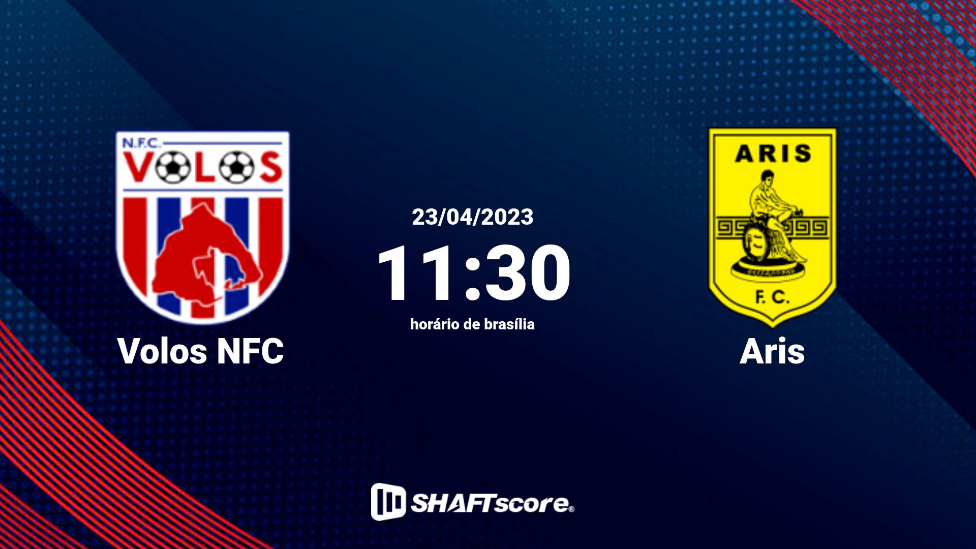 Estatísticas do jogo Volos NFC vs Aris 23.04 11:30