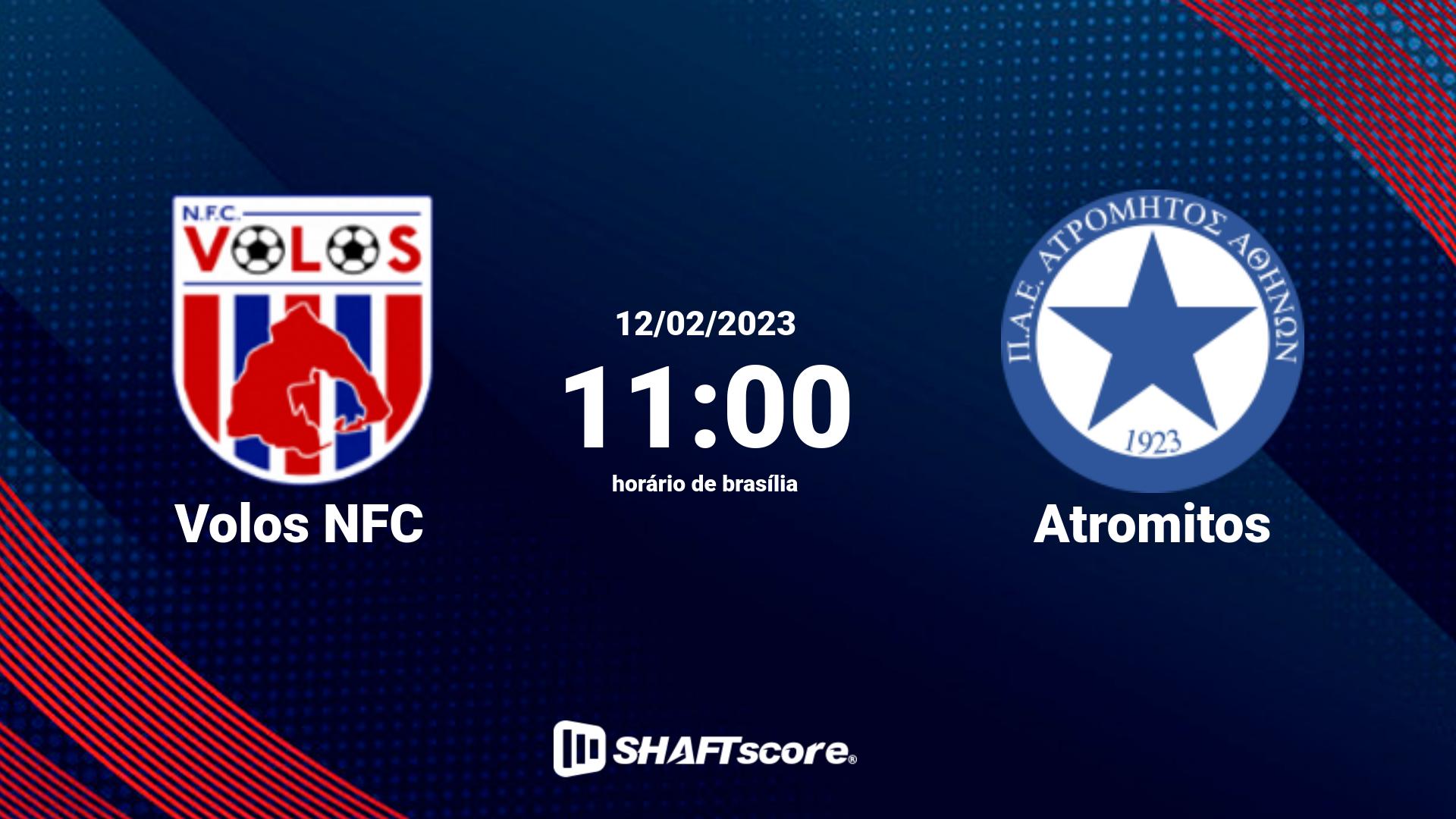 Estatísticas do jogo Volos NFC vs Atromitos 12.02 11:00