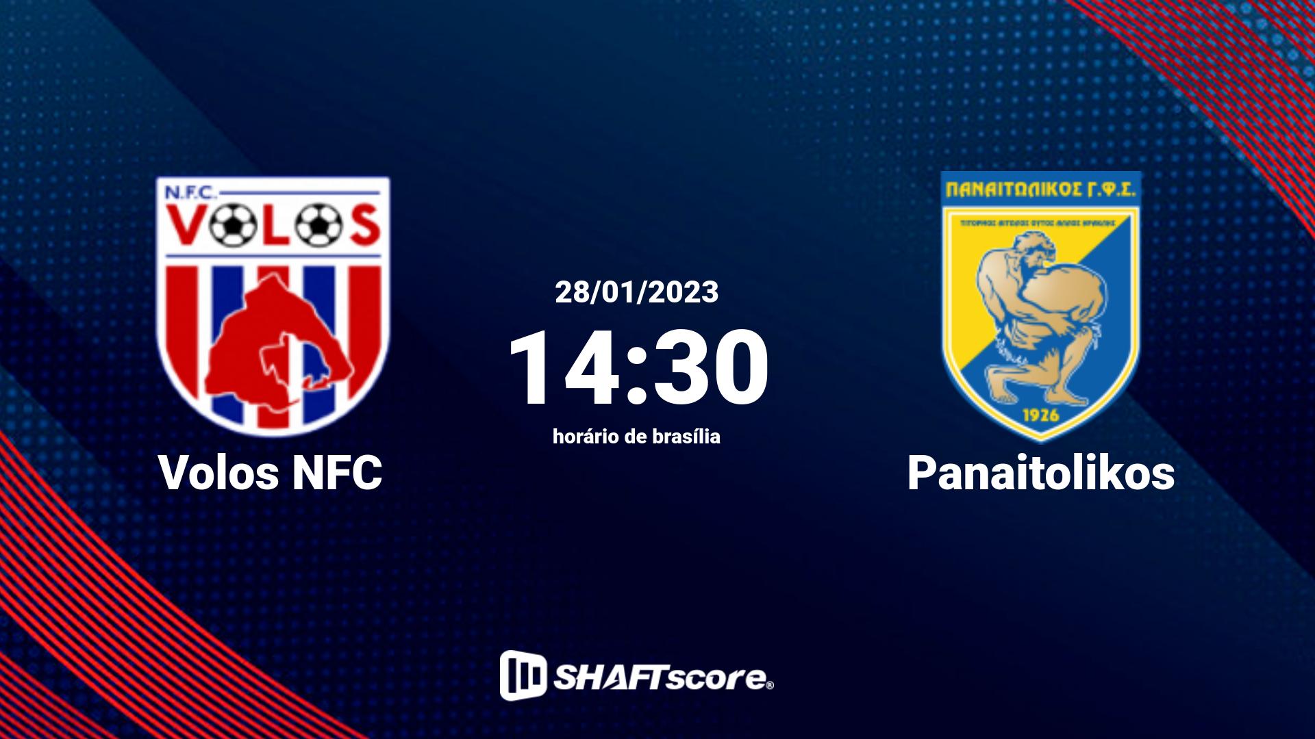 Estatísticas do jogo Volos NFC vs Panaitolikos 28.01 14:30