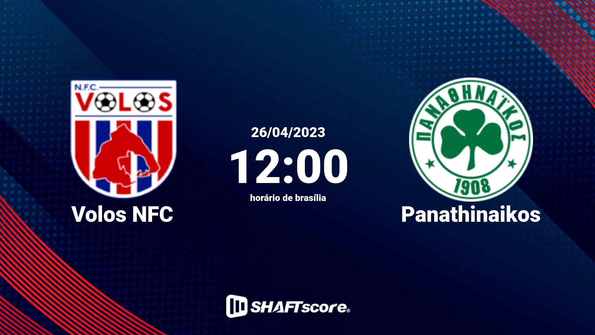 Estatísticas do jogo Volos NFC vs Panathinaikos 26.04 12:00