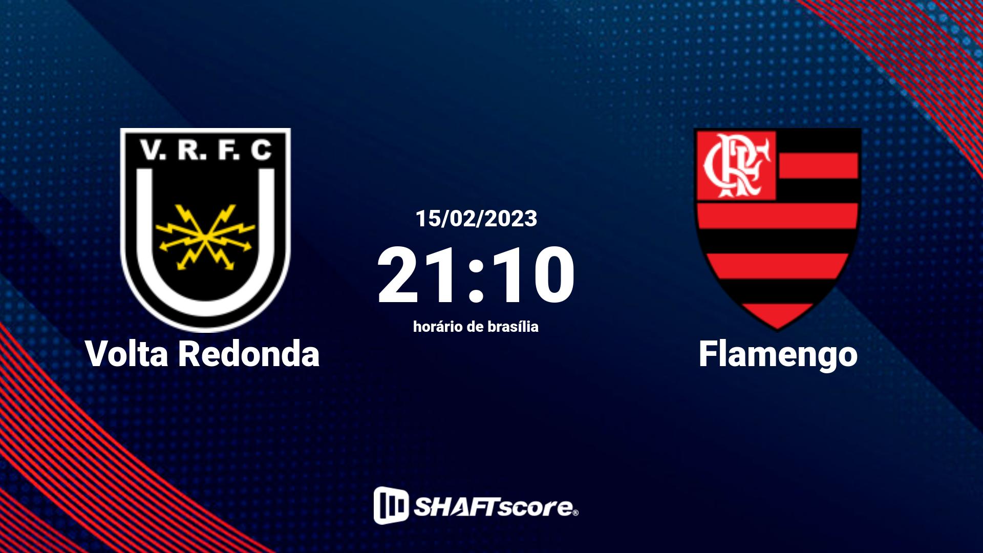 Estatísticas do jogo Volta Redonda vs Flamengo 15.02 21:10