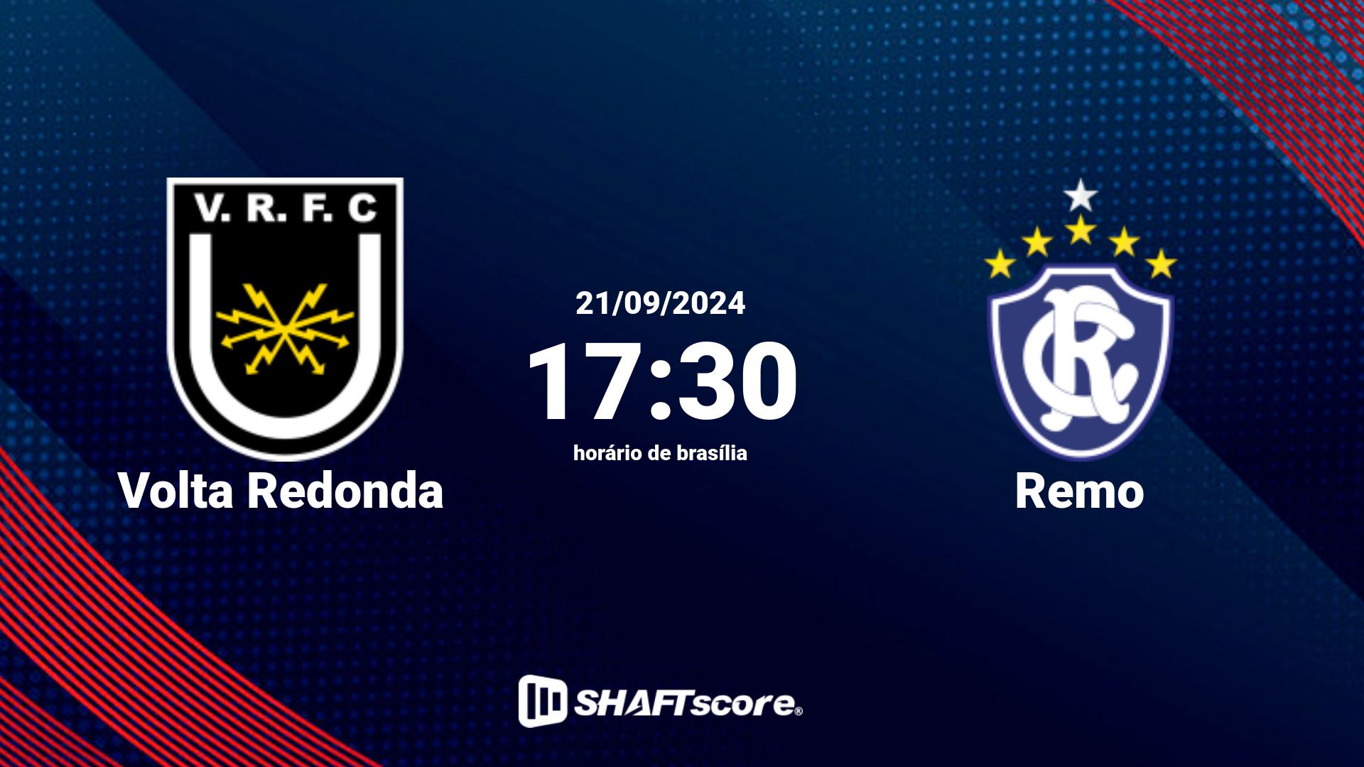 Estatísticas do jogo Volta Redonda vs Remo 21.09 17:30