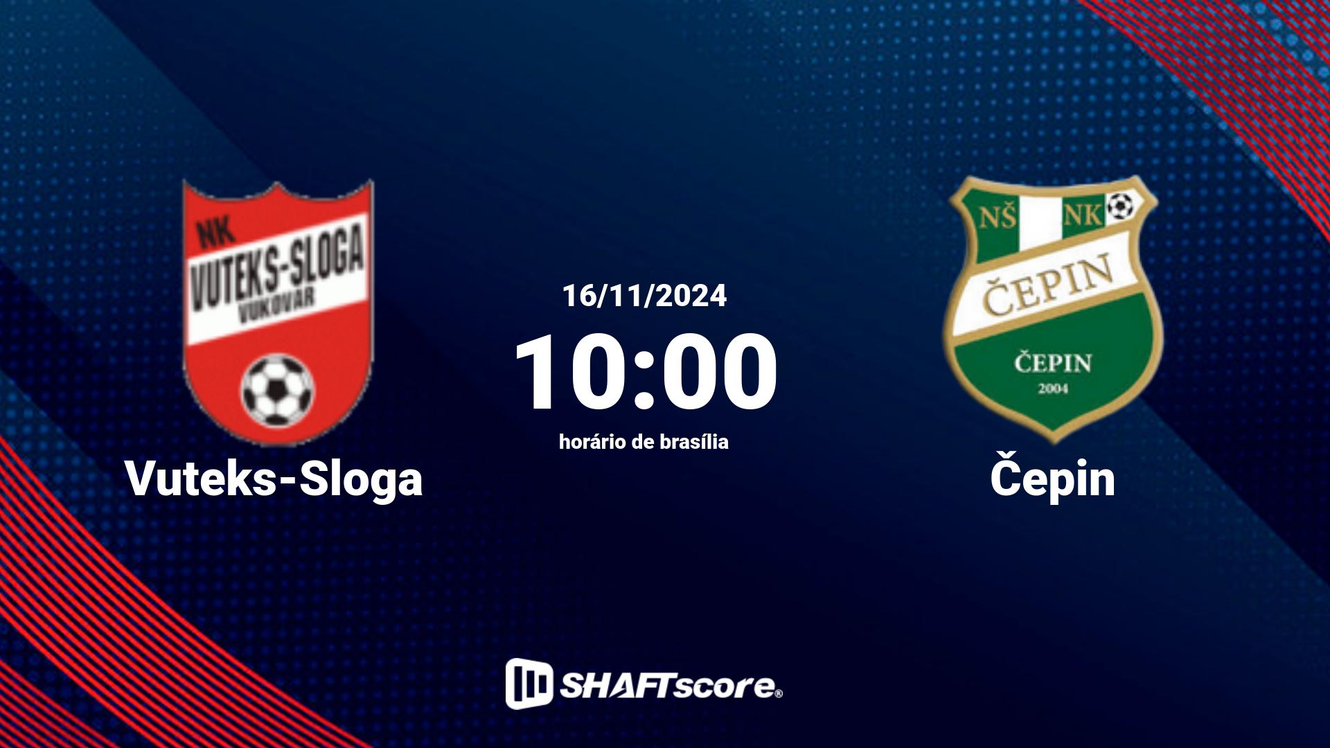 Estatísticas do jogo Vuteks-Sloga vs Čepin 16.11 10:00