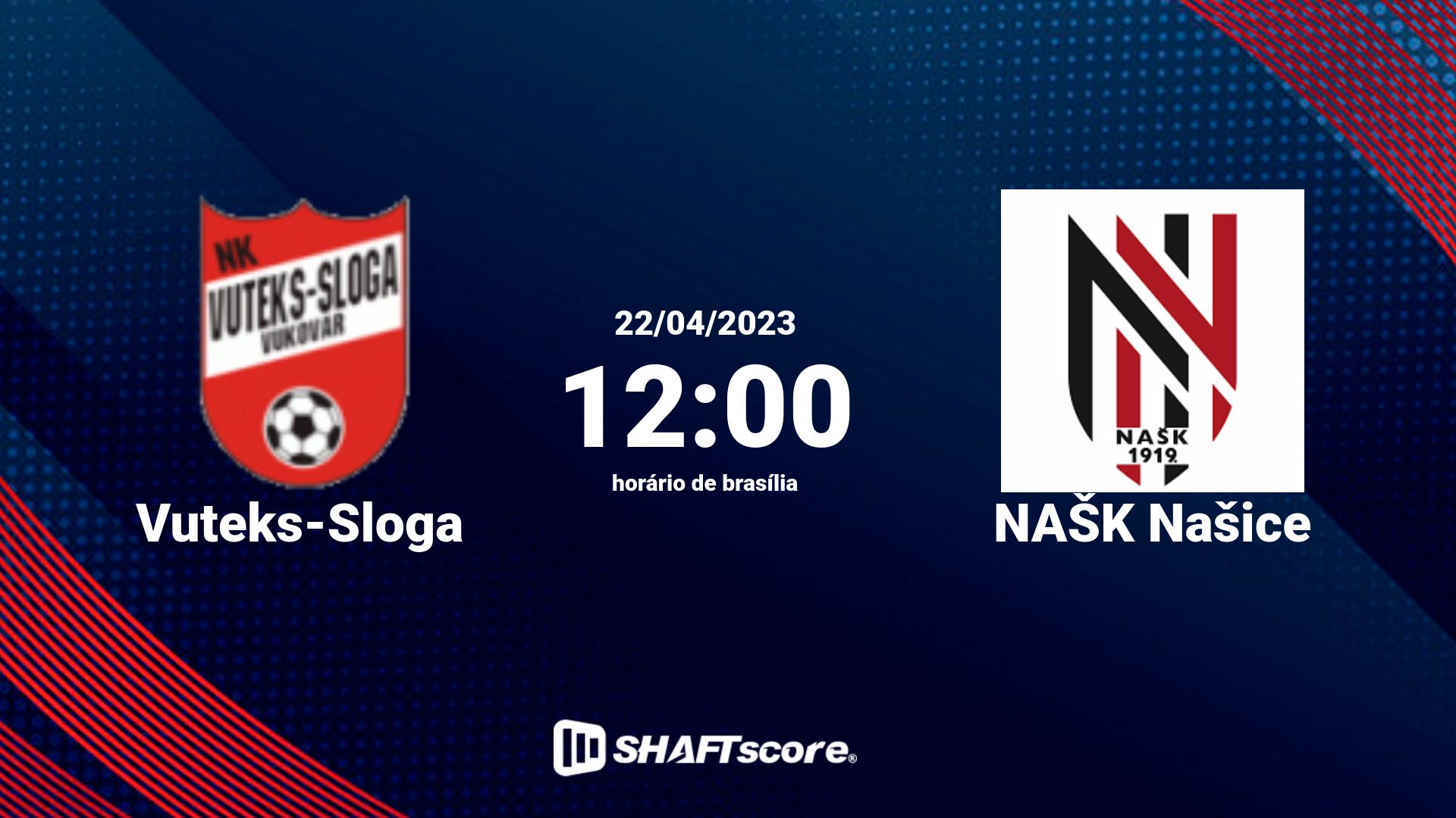 Estatísticas do jogo Vuteks-Sloga vs NAŠK Našice 22.04 12:00