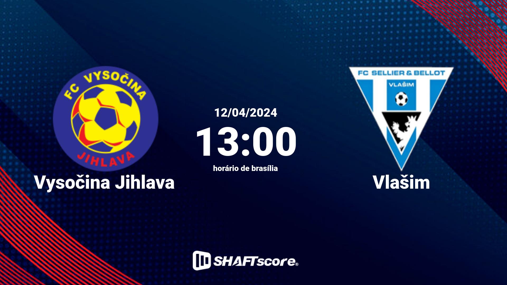 Estatísticas do jogo Vysočina Jihlava vs Vlašim 12.04 13:00