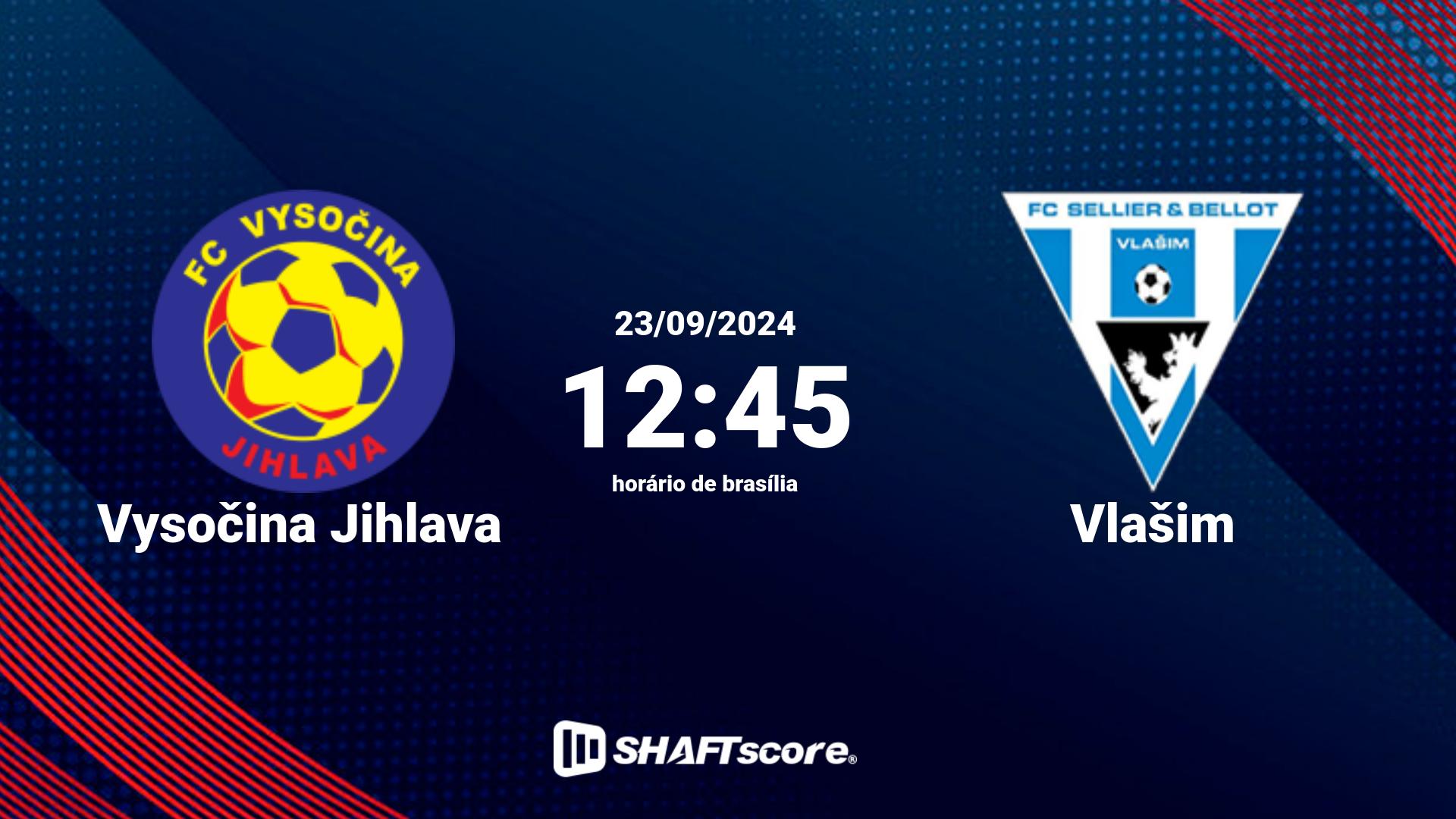 Estatísticas do jogo Vysočina Jihlava vs Vlašim 23.09 12:45