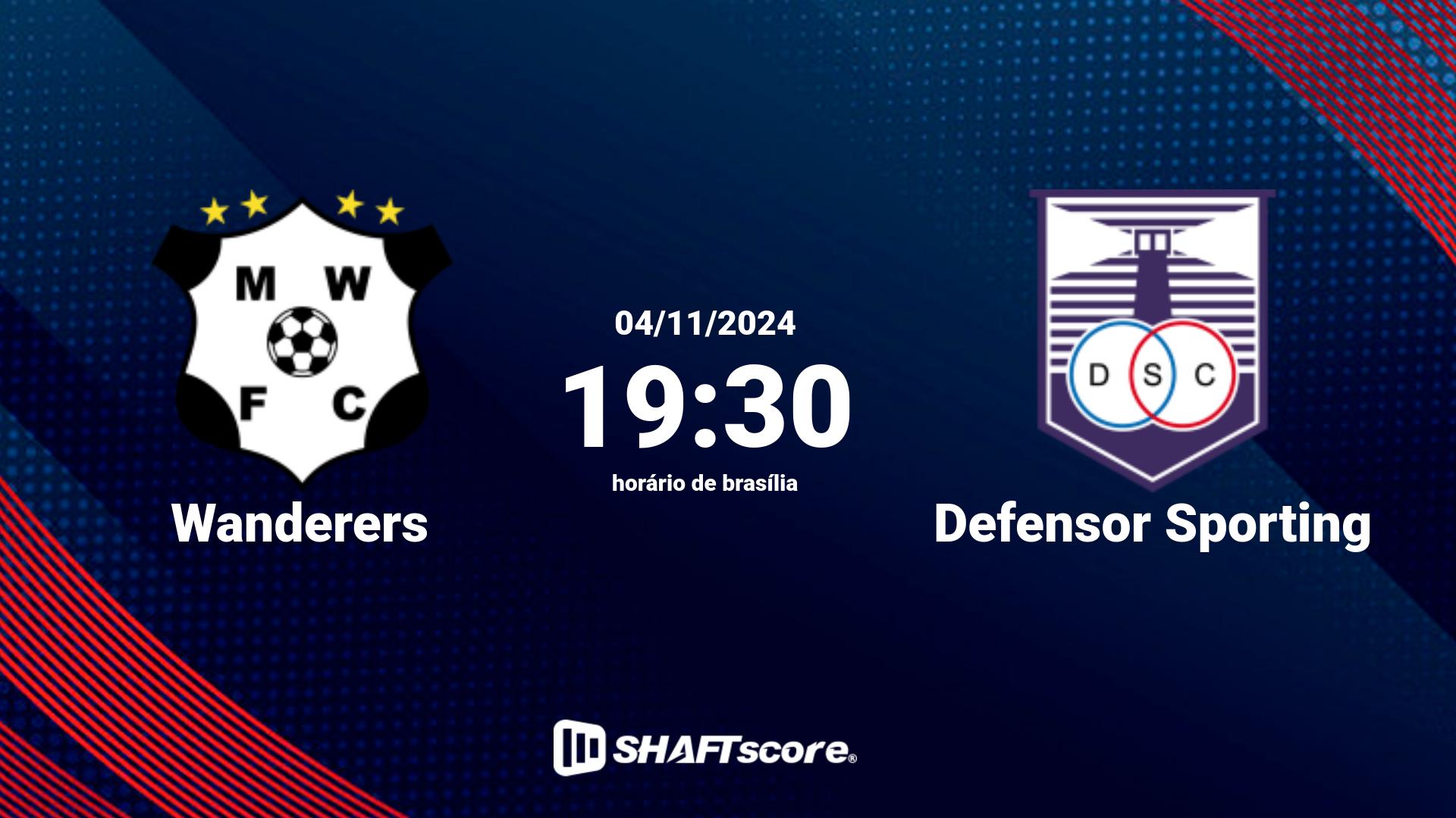 Estatísticas do jogo Wanderers vs Defensor Sporting 04.11 19:30