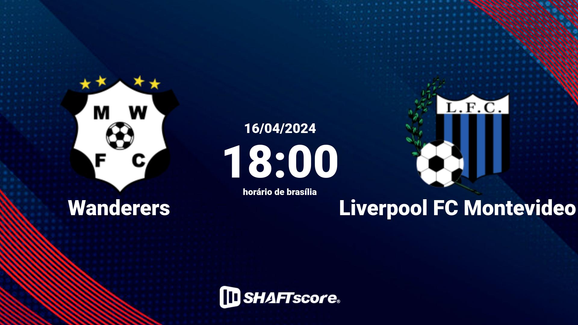 Estatísticas do jogo Wanderers vs Liverpool FC Montevideo 16.04 18:00