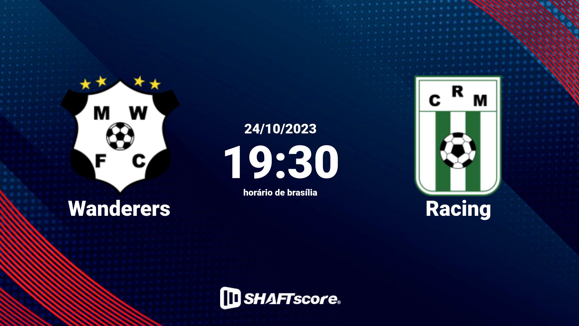 Estatísticas do jogo Wanderers vs Racing 24.10 19:30