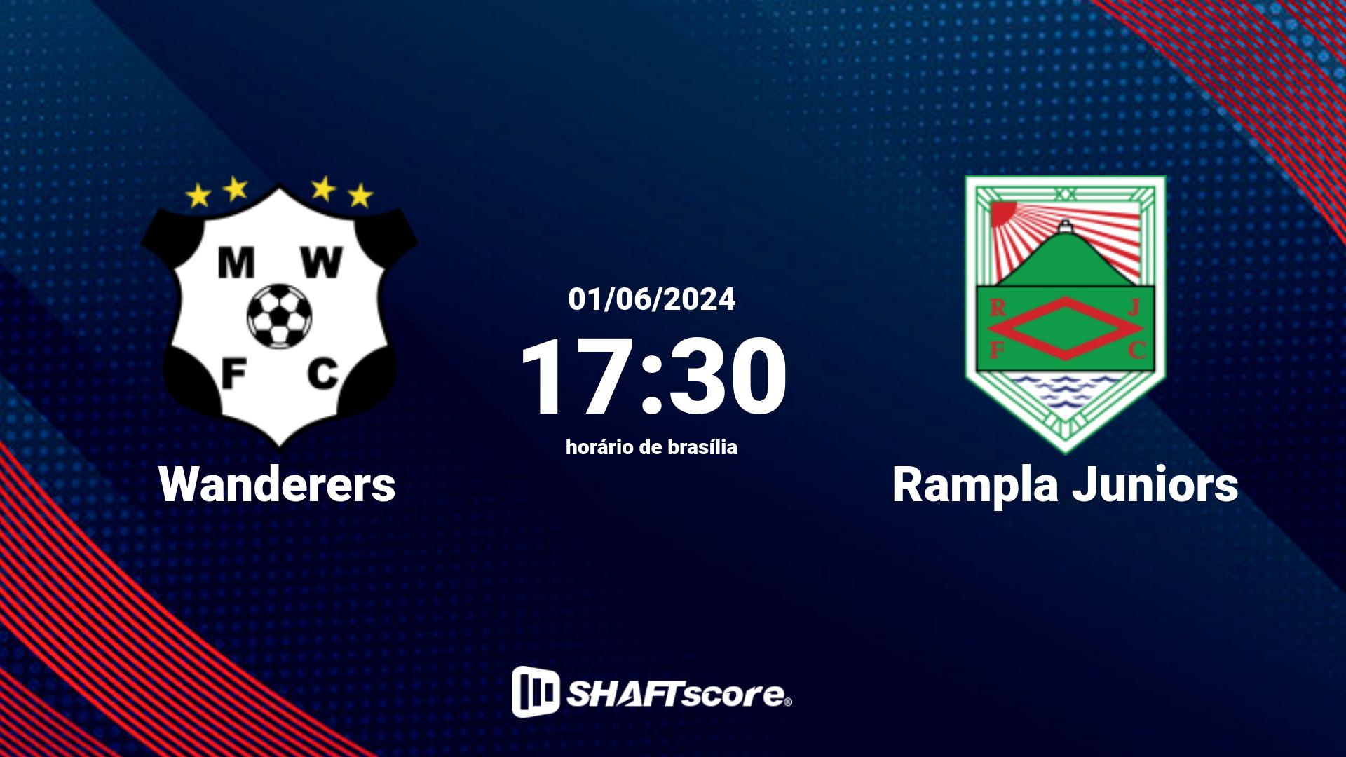 Estatísticas do jogo Wanderers vs Rampla Juniors 01.06 17:30