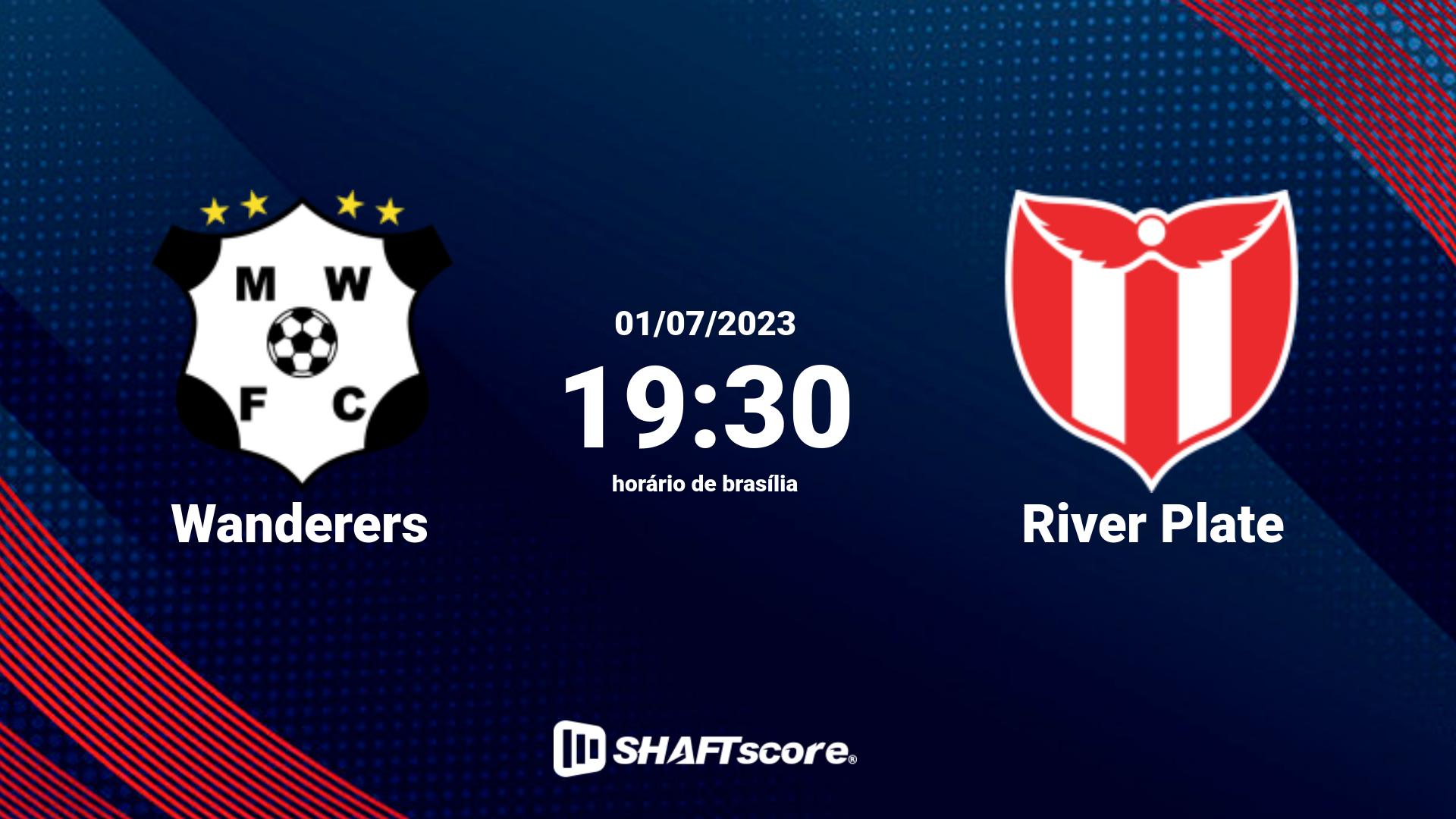 Estatísticas do jogo Wanderers vs River Plate 01.07 19:30