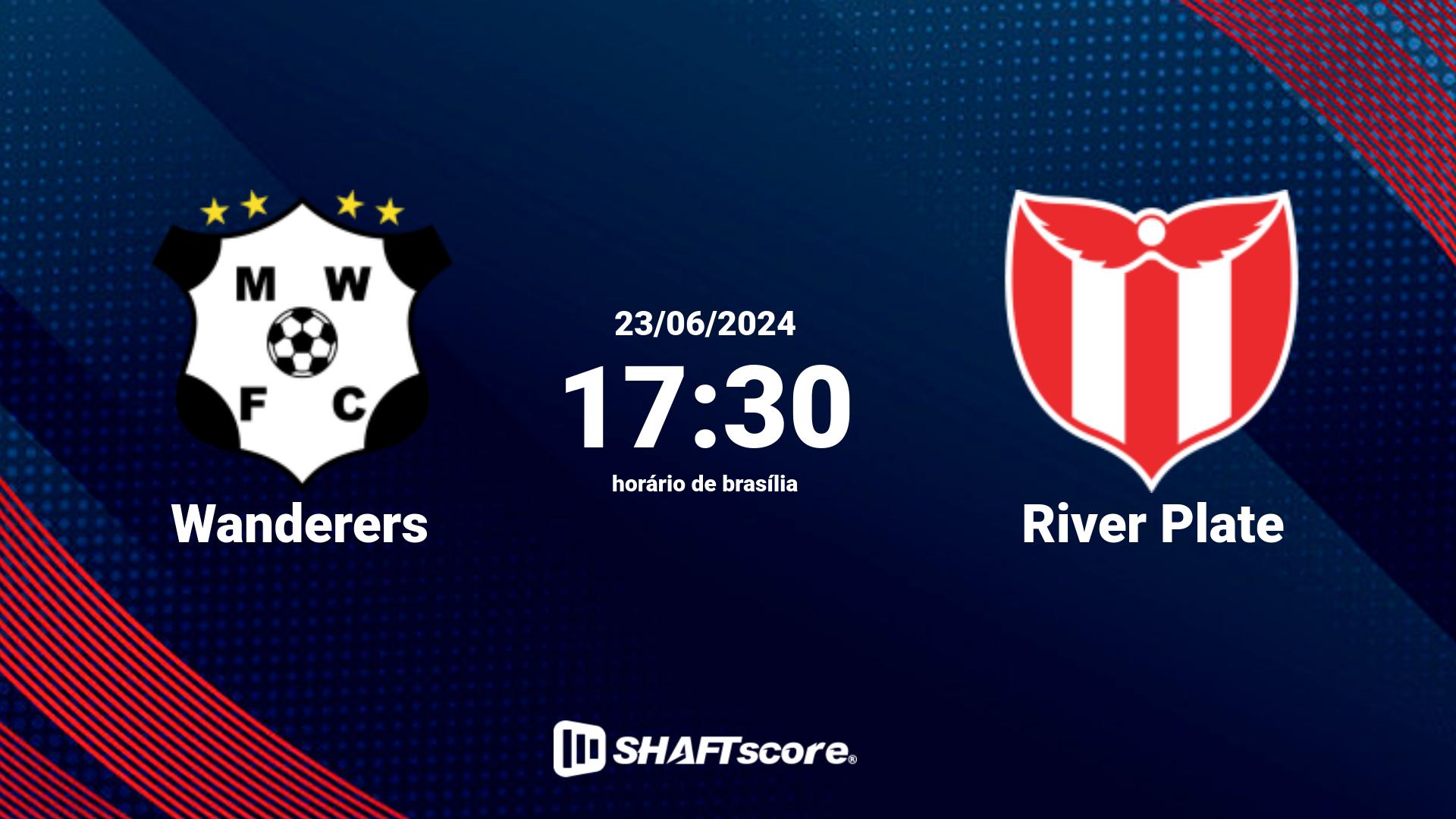 Estatísticas do jogo Wanderers vs River Plate 23.06 17:30