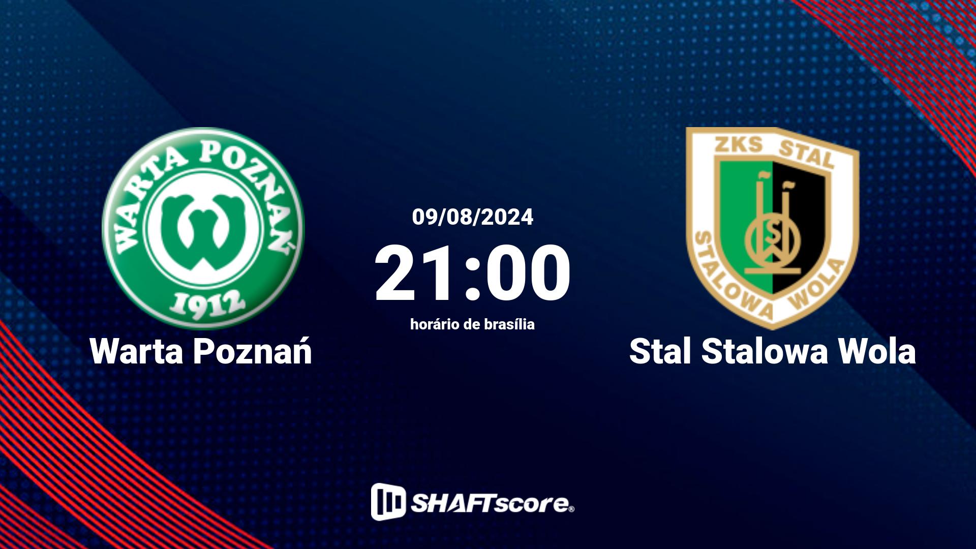 Estatísticas do jogo Warta Poznań vs Stal Stalowa Wola 10.08 12:00
