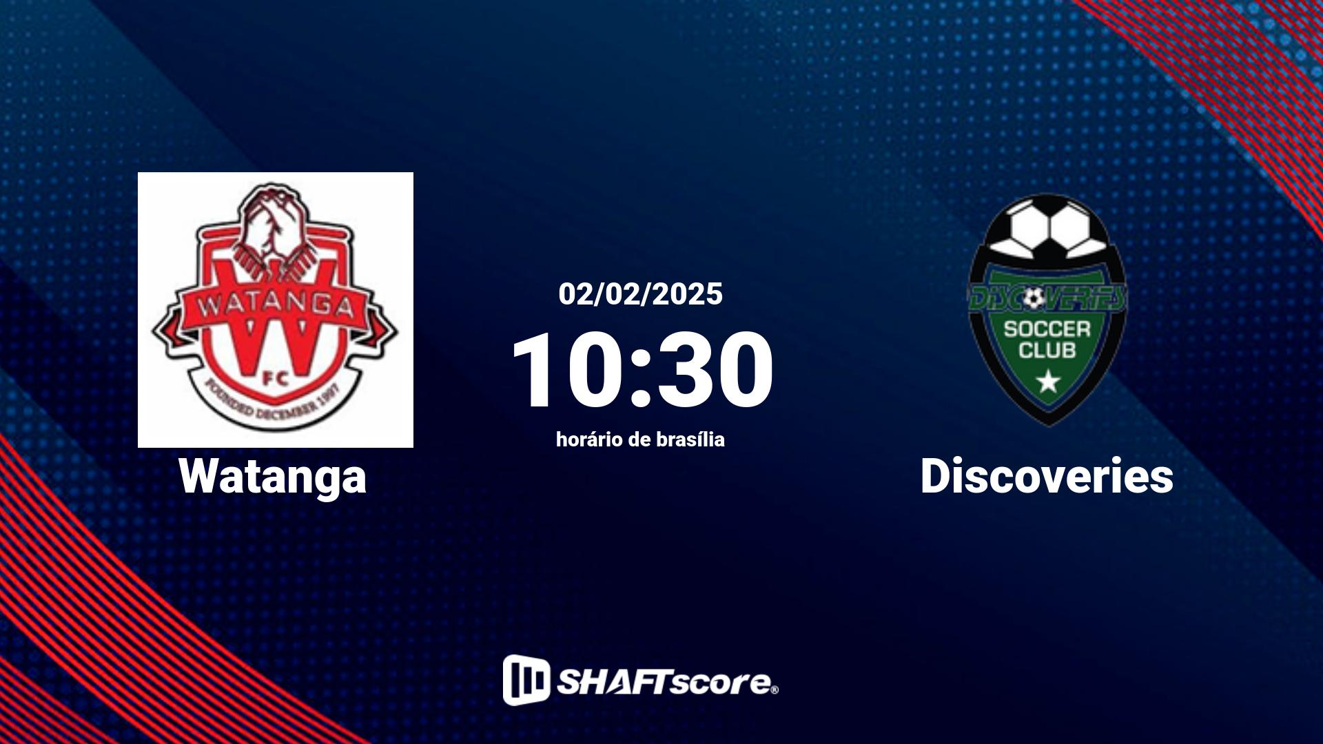 Estatísticas do jogo Watanga vs Discoveries 02.02 10:30