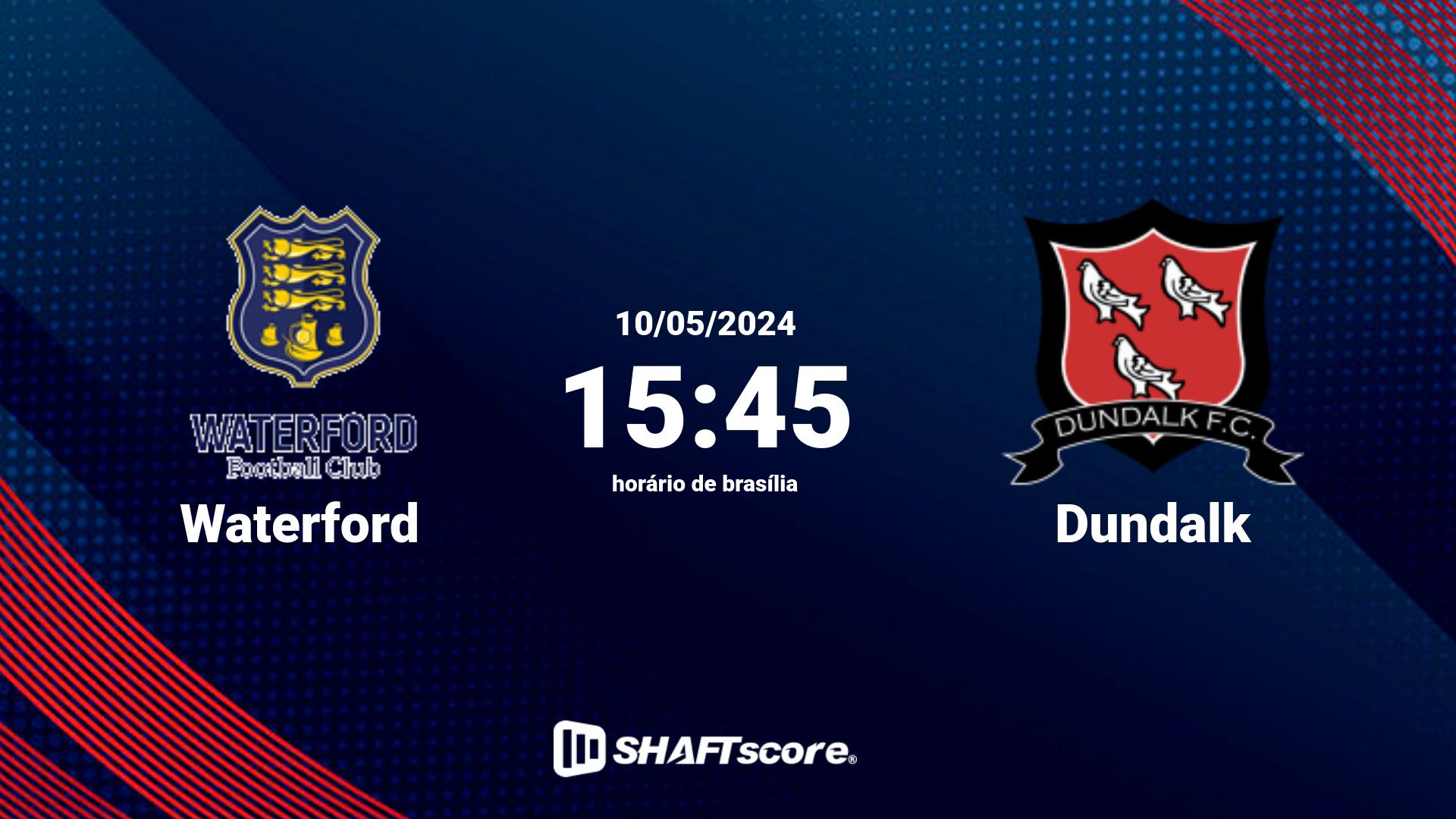 Estatísticas do jogo Waterford vs Dundalk 10.05 15:45