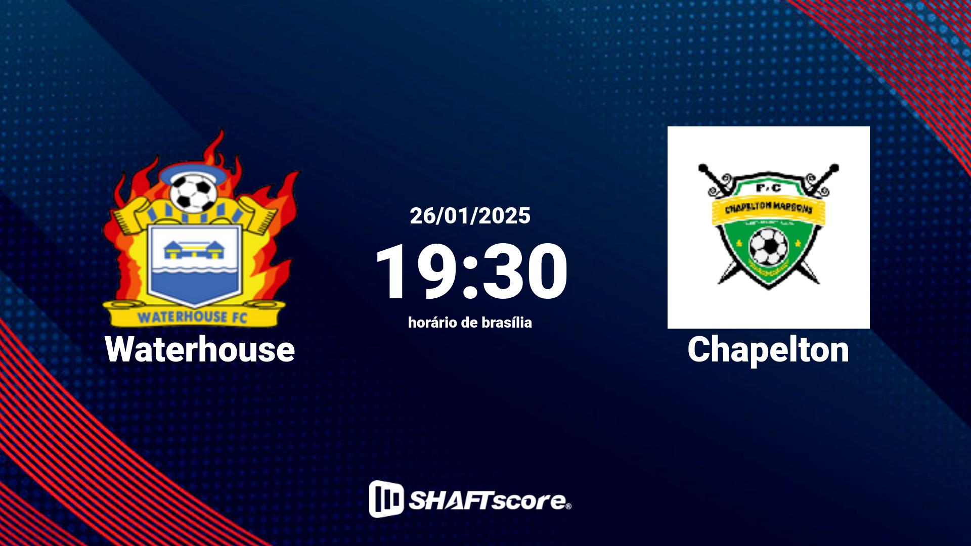 Estatísticas do jogo Waterhouse vs Chapelton 26.01 19:30