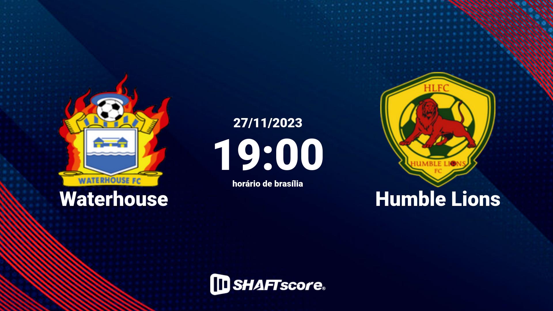 Estatísticas do jogo Waterhouse vs Humble Lions 27.11 19:00