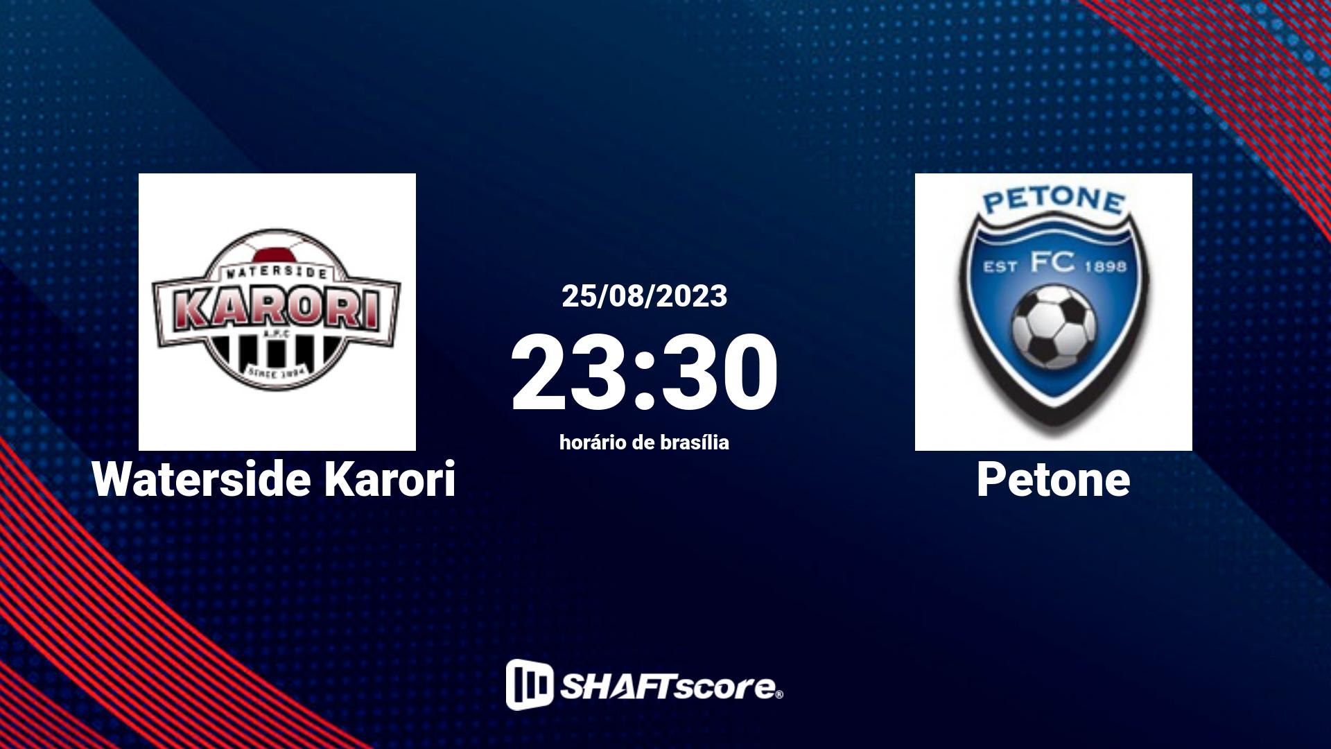 Estatísticas do jogo Waterside Karori vs Petone 25.08 23:30