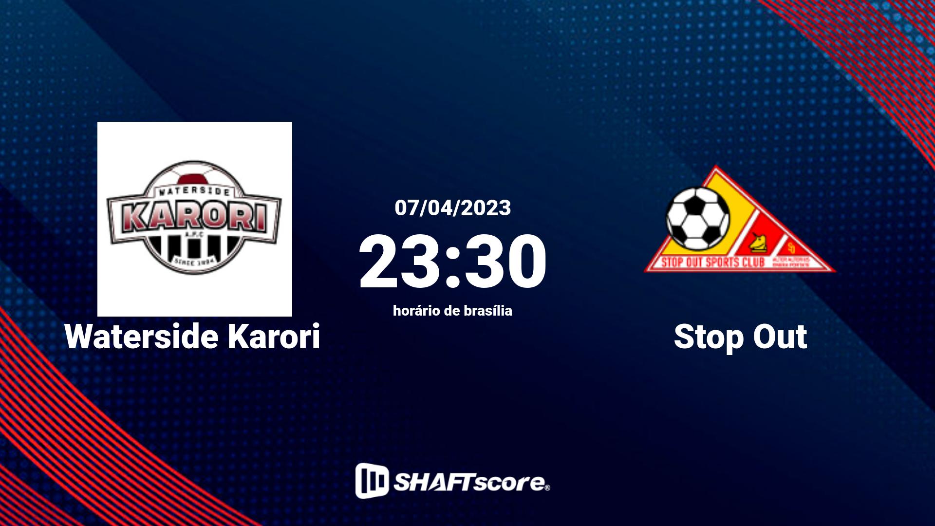Estatísticas do jogo Waterside Karori vs Stop Out 07.04 23:30