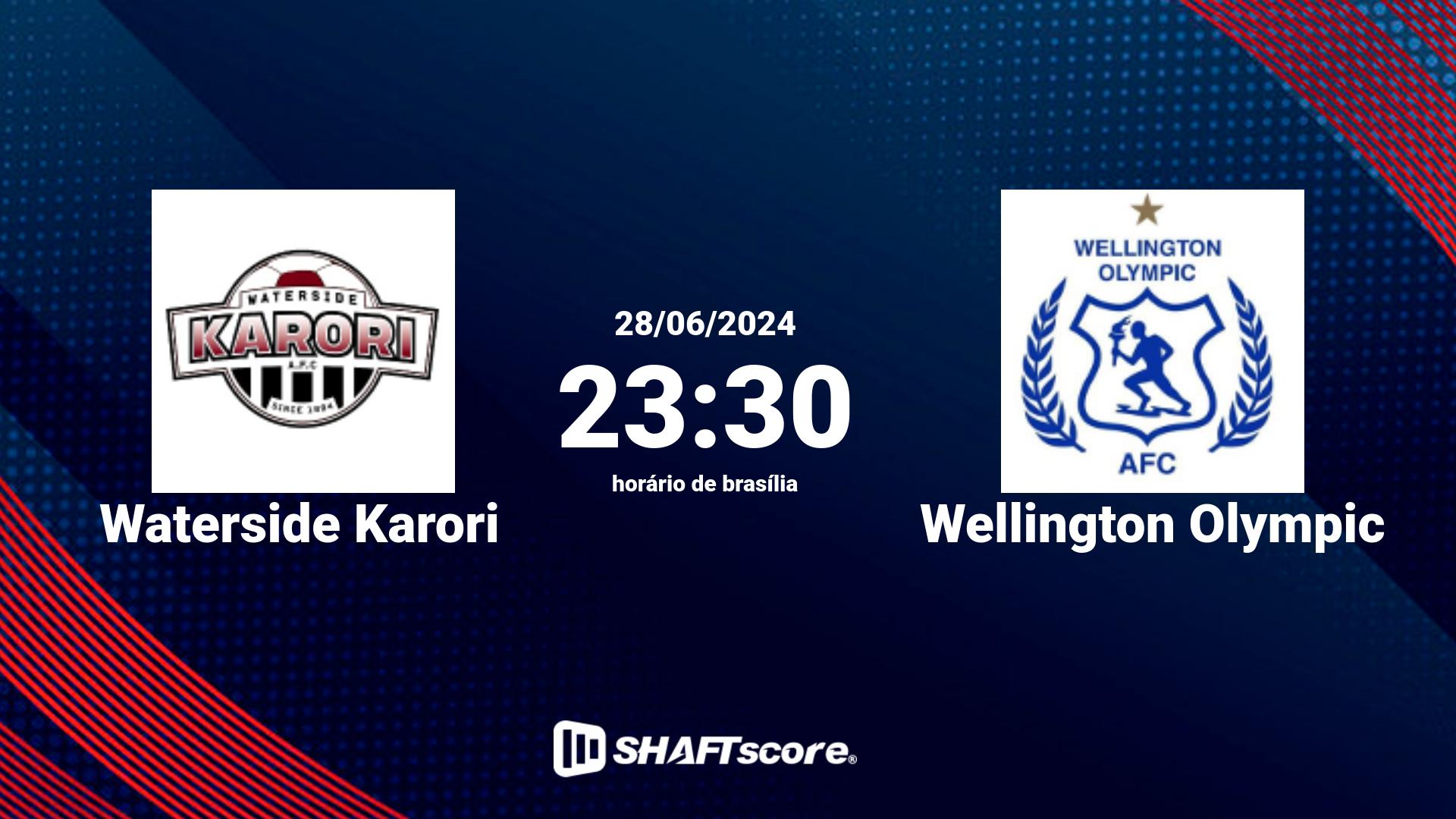 Estatísticas do jogo Waterside Karori vs Wellington Olympic 28.06 23:30