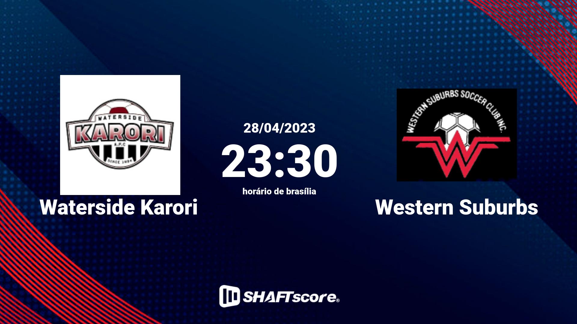 Estatísticas do jogo Waterside Karori vs Western Suburbs 28.04 23:30