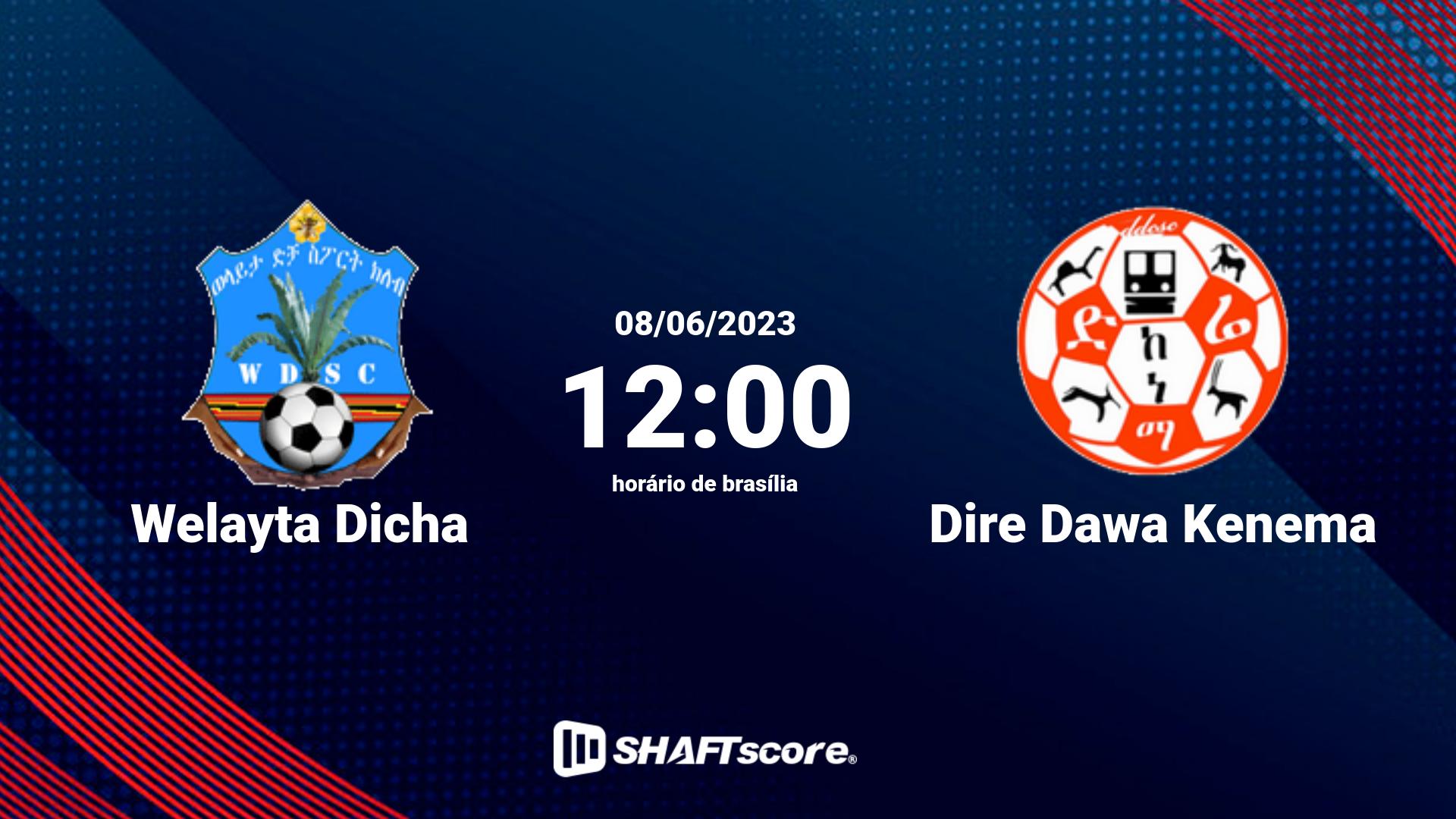 Estatísticas do jogo Welayta Dicha vs Dire Dawa Kenema 08.06 12:00