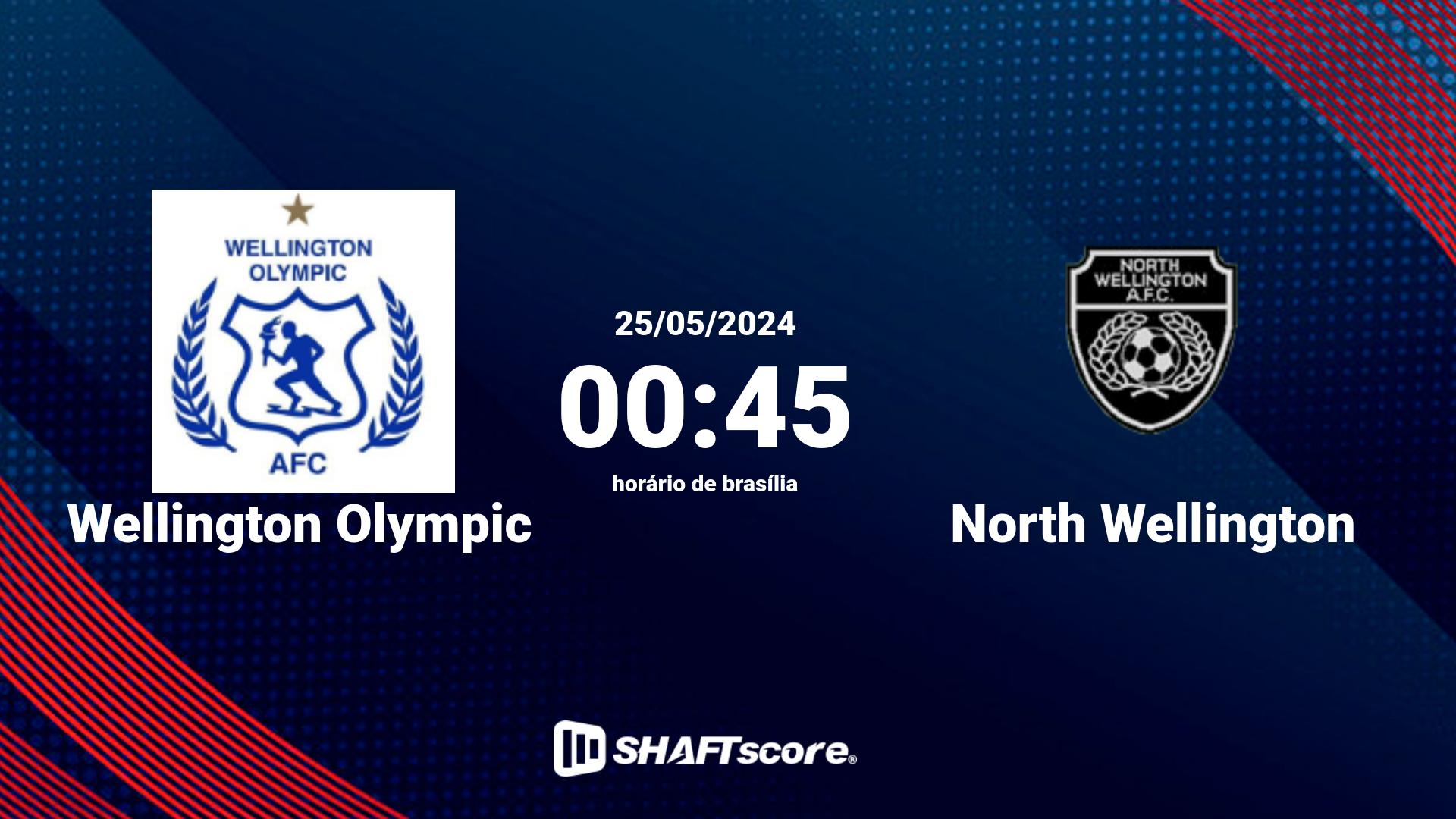 Estatísticas do jogo Wellington Olympic vs North Wellington 25.05 00:45