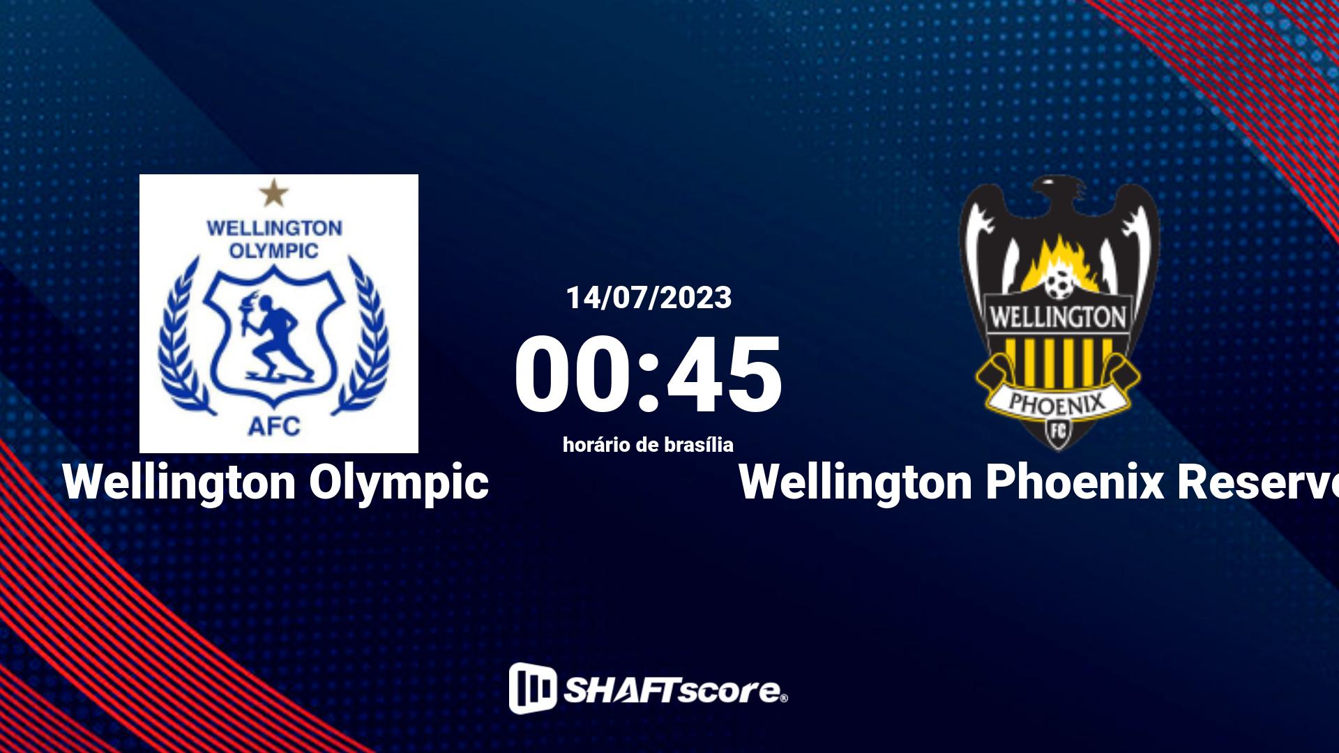 Estatísticas do jogo Wellington Olympic vs Wellington Phoenix Reserves 14.07 00:45