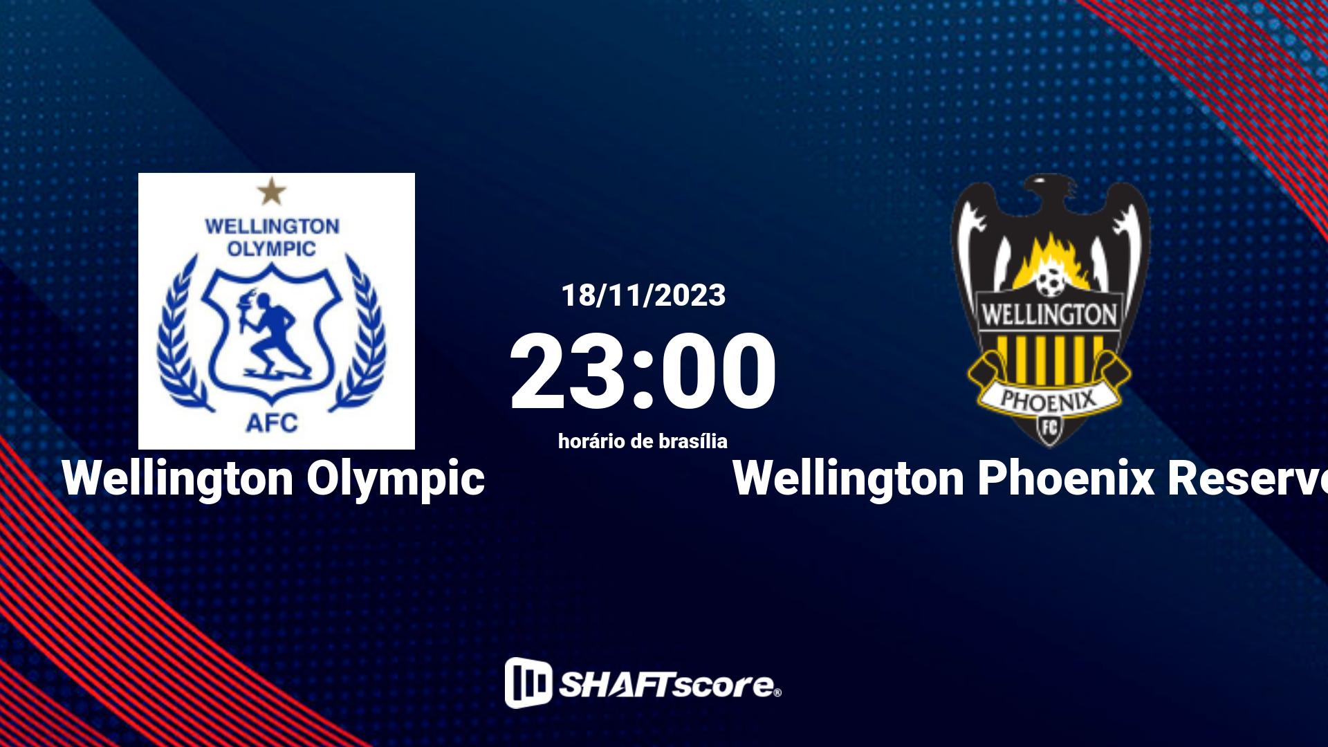 Estatísticas do jogo Wellington Olympic vs Wellington Phoenix Reserves 18.11 23:00