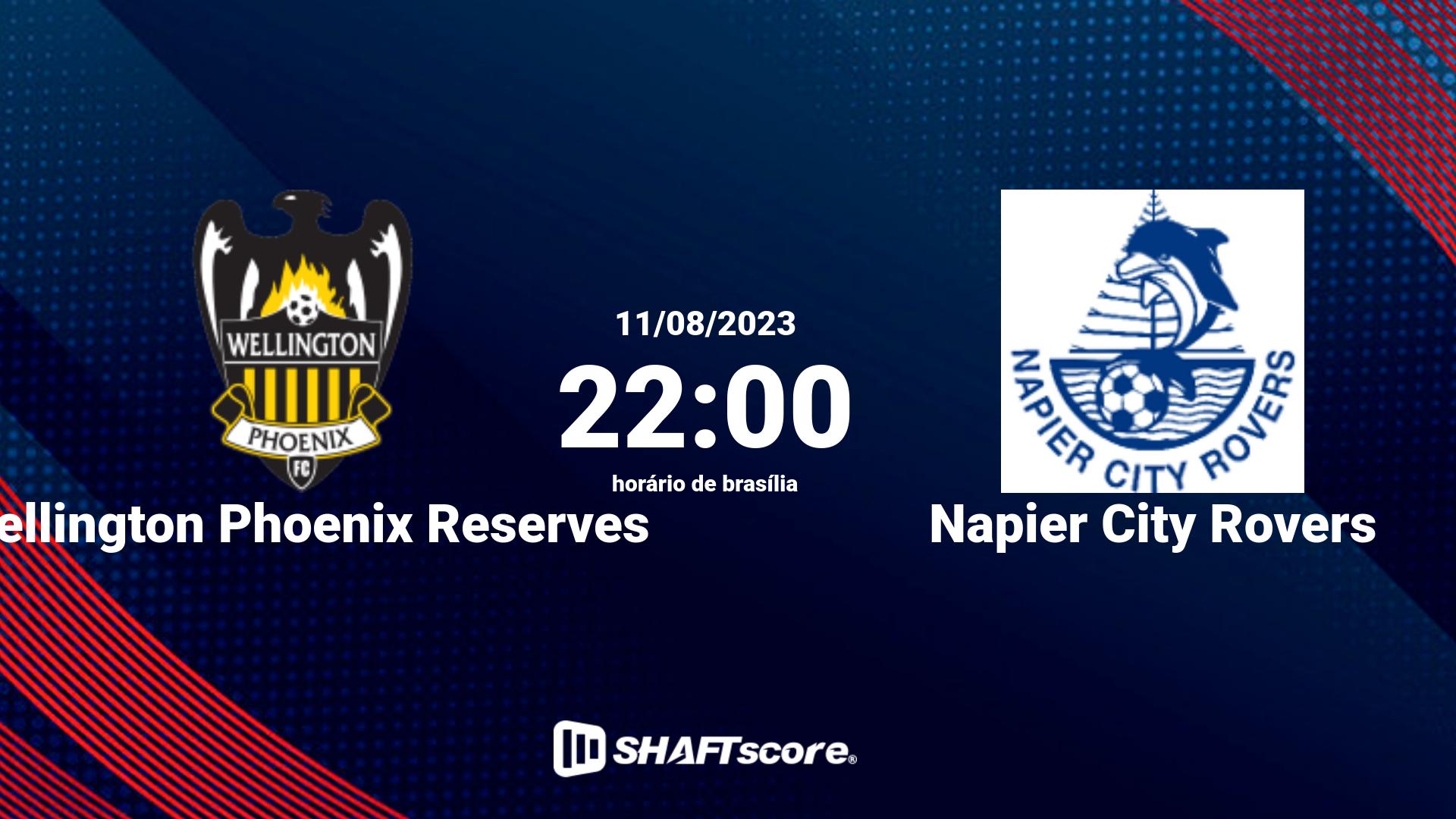 Estatísticas do jogo Wellington Phoenix Reserves vs Napier City Rovers 11.08 22:00