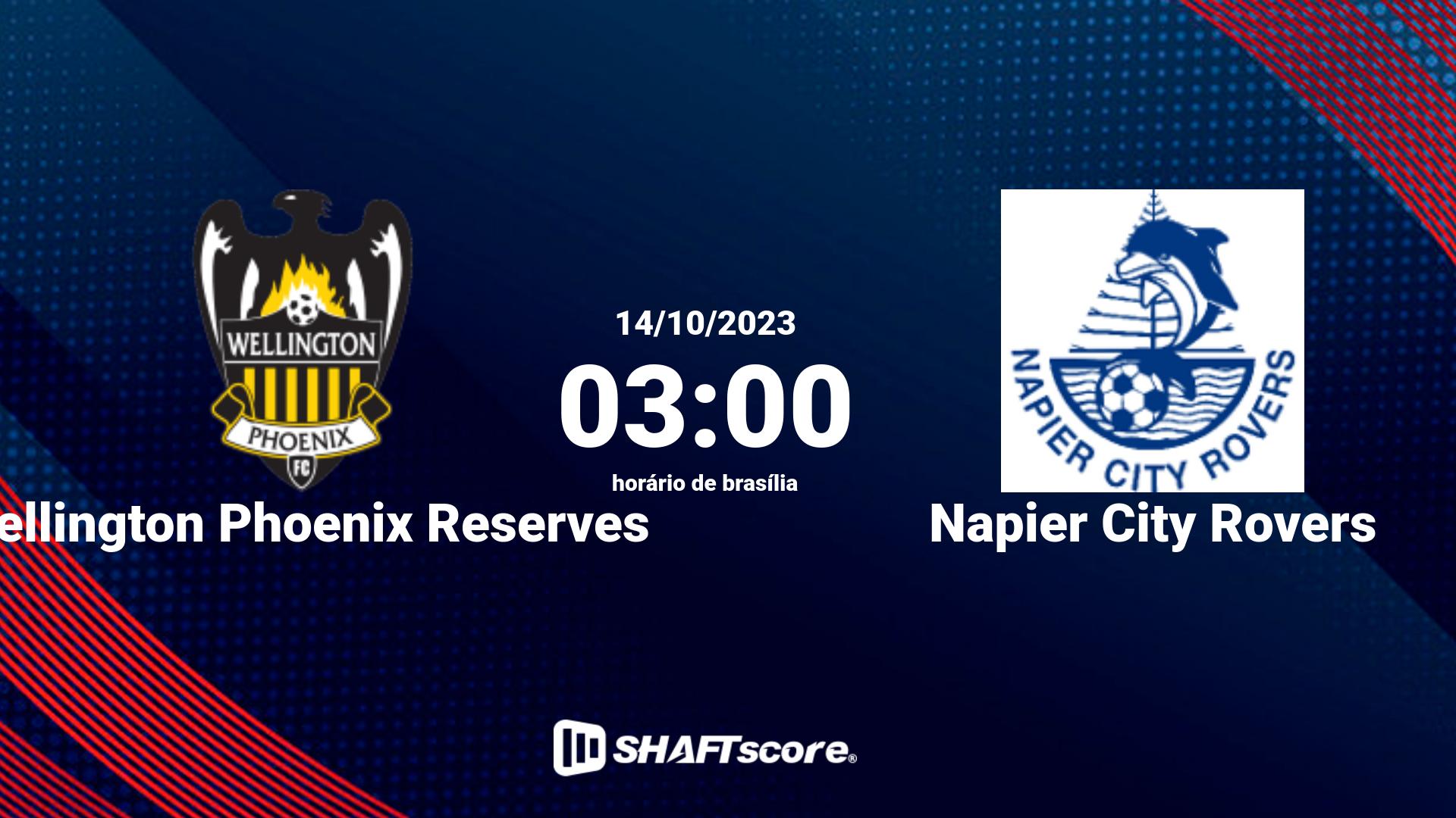 Estatísticas do jogo Wellington Phoenix Reserves vs Napier City Rovers 14.10 03:00