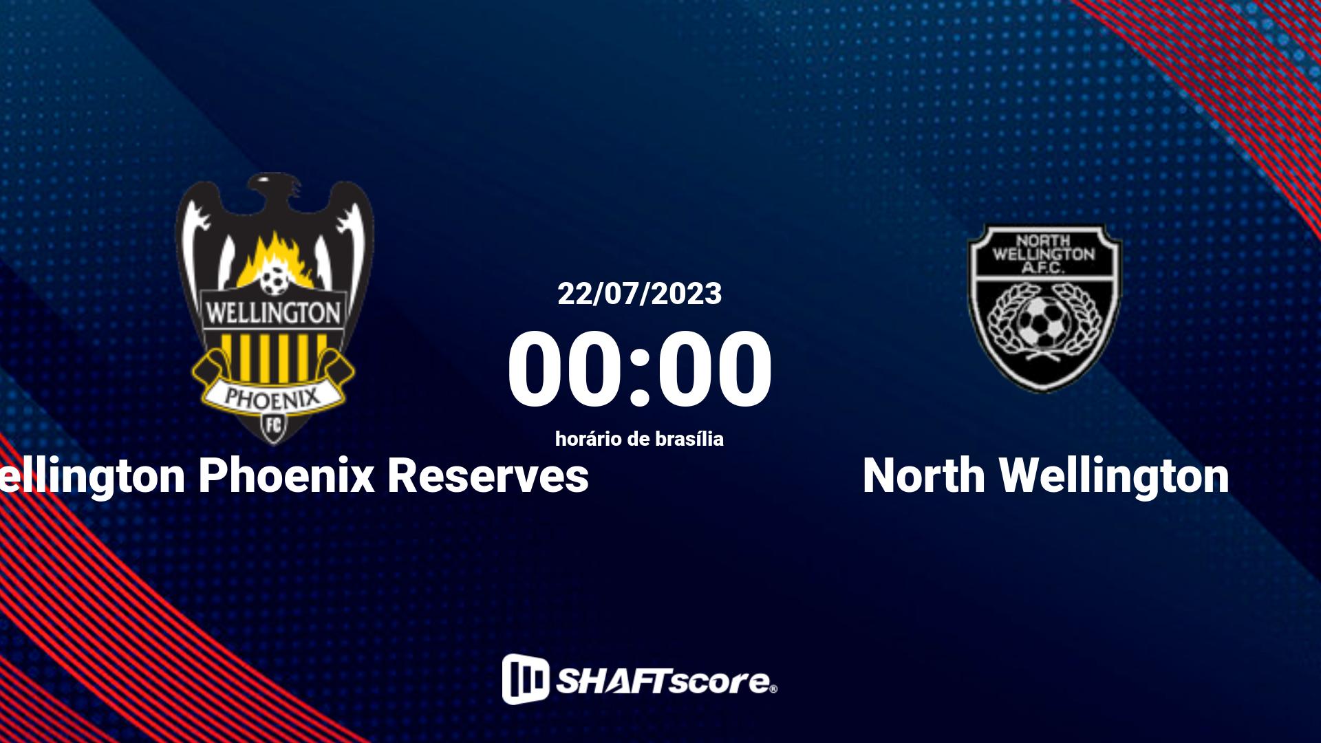 Estatísticas do jogo Wellington Phoenix Reserves vs North Wellington 22.07 00:00