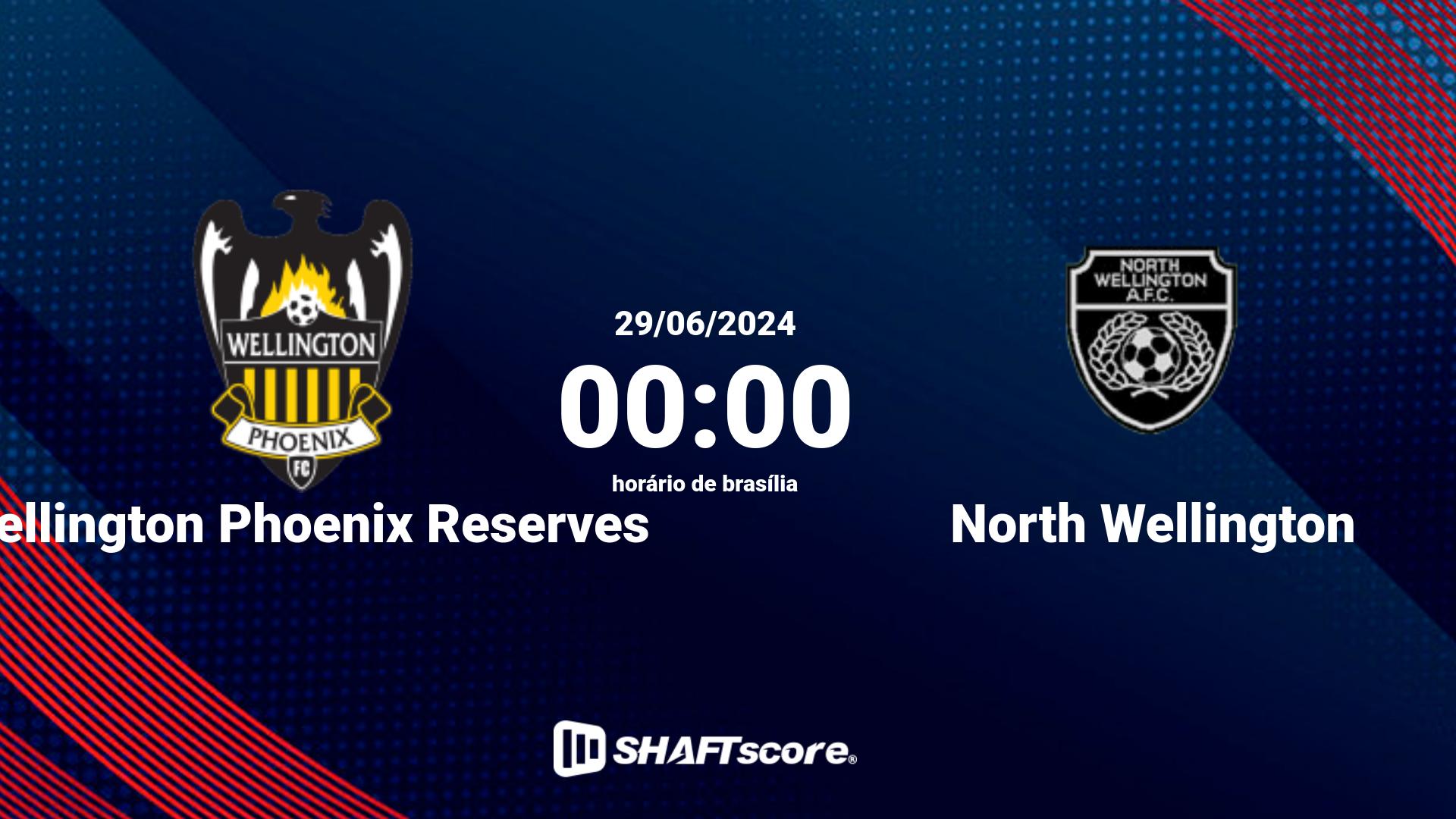 Estatísticas do jogo Wellington Phoenix Reserves vs North Wellington 29.06 00:00