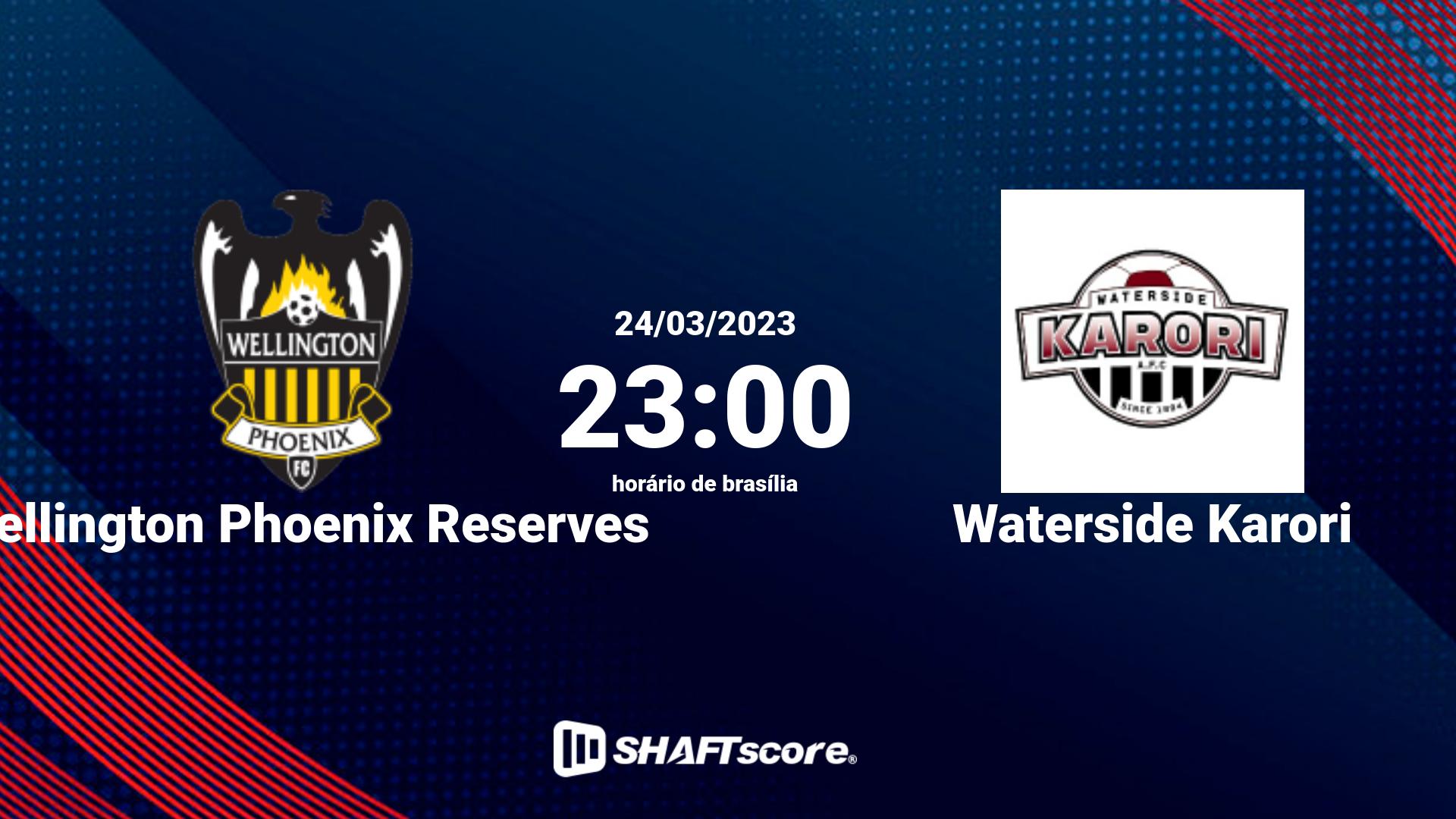 Estatísticas do jogo Wellington Phoenix Reserves vs Waterside Karori 24.03 23:00