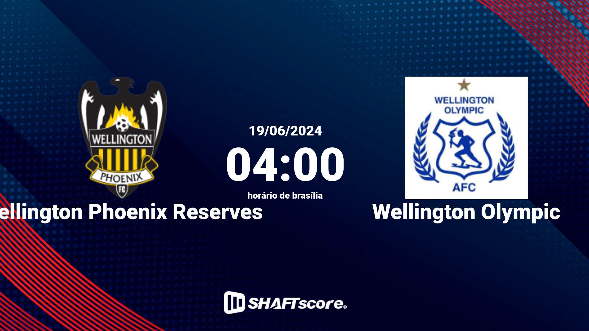 Estatísticas do jogo Wellington Phoenix Reserves vs Wellington Olympic 19.06 04:30