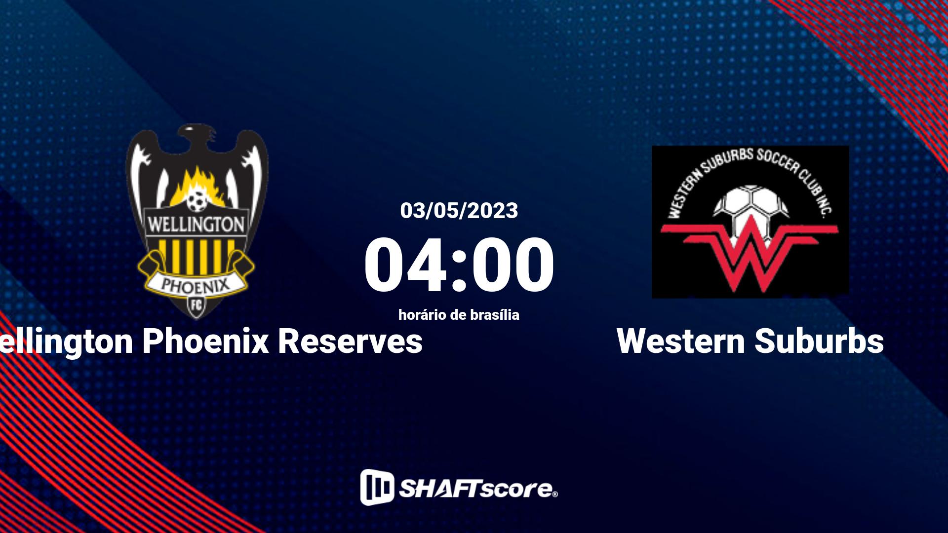 Estatísticas do jogo Wellington Phoenix Reserves vs Western Suburbs 03.05 04:00